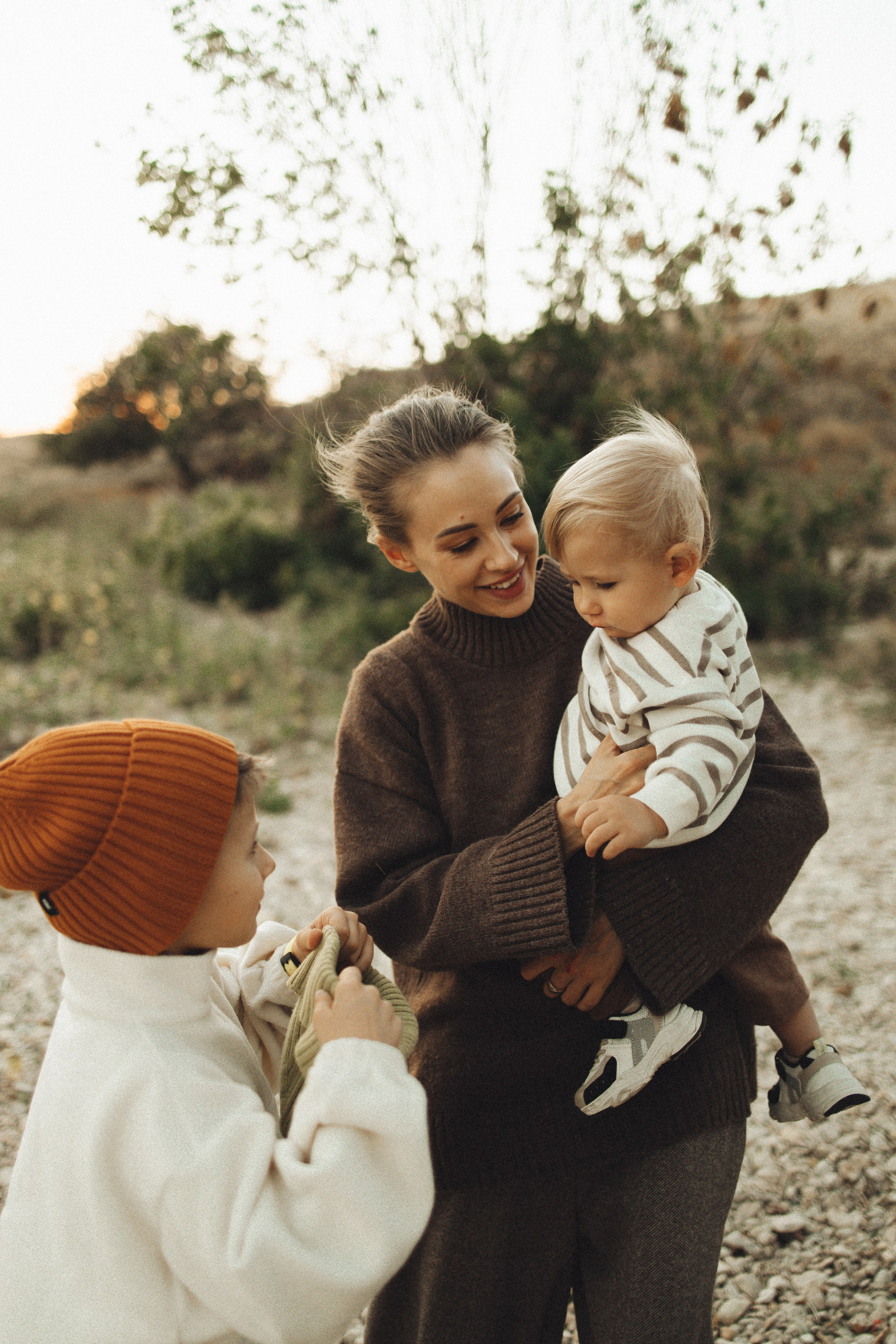 Семейная история, закат в Мержаново. Семейный и детский фотограф, таганрог, ростов-на-дону
