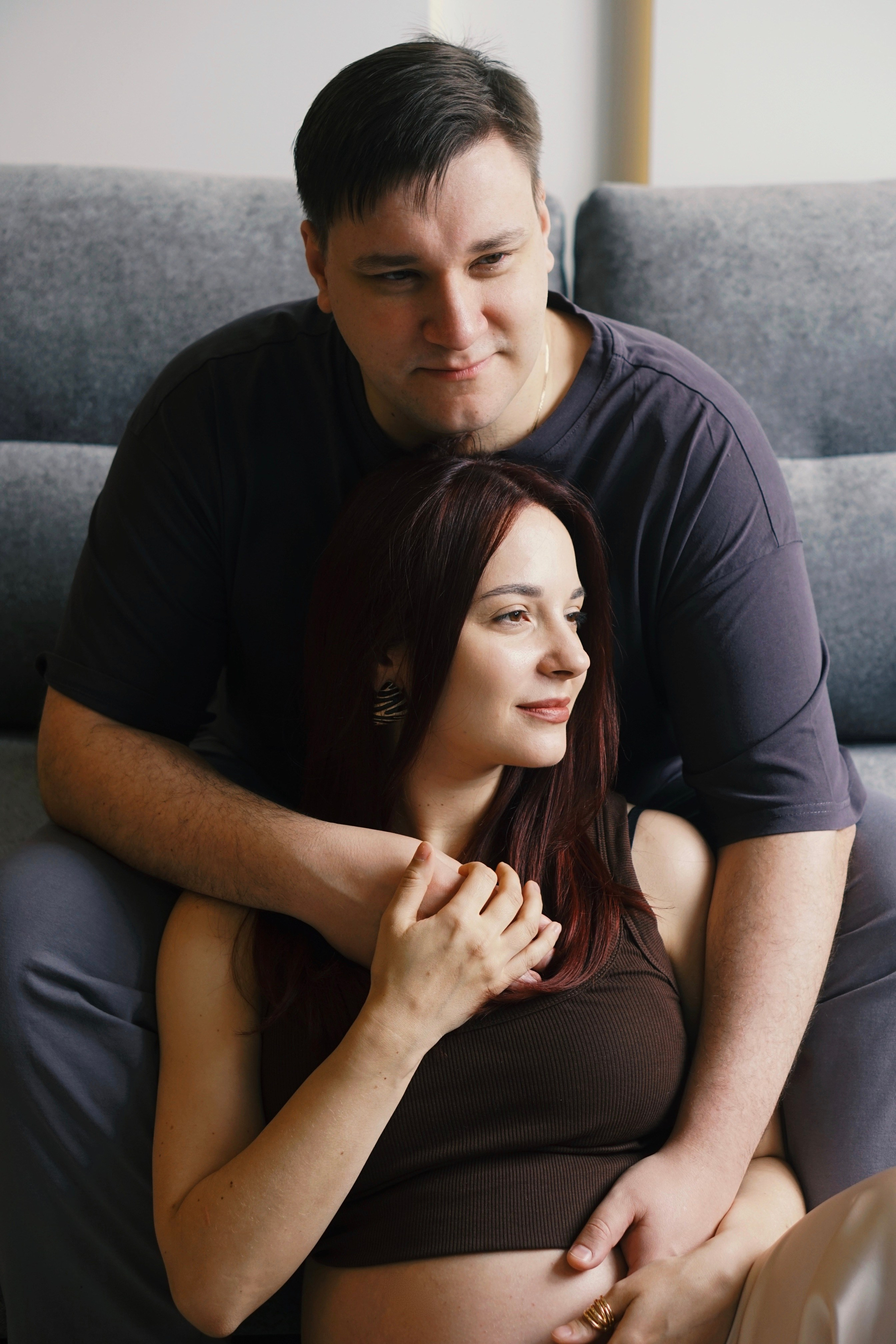 Беременность домашняя съемка. Фотограф Москва — Полина Робин