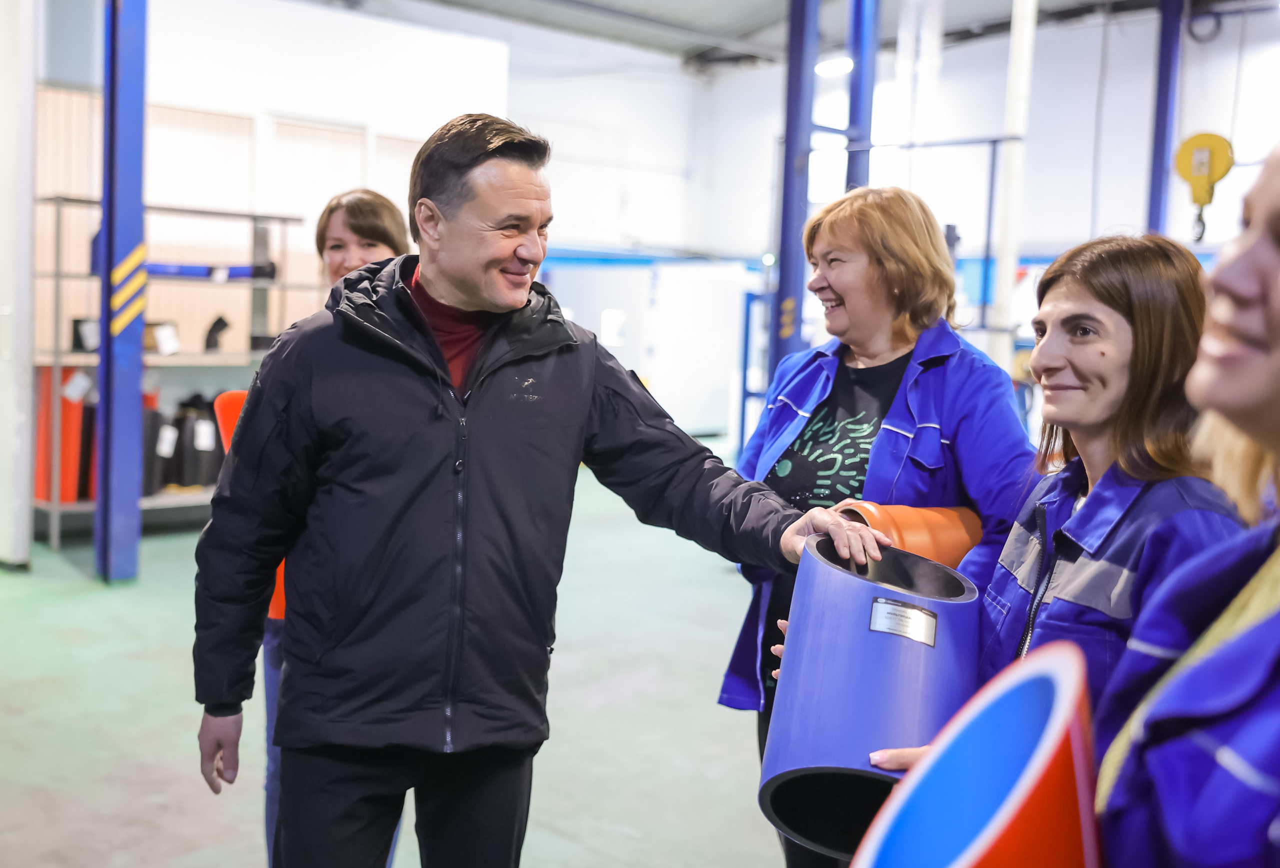 Губернатор Московской области Андрей Воробьев посетил Климовский трубный. Моя фотография