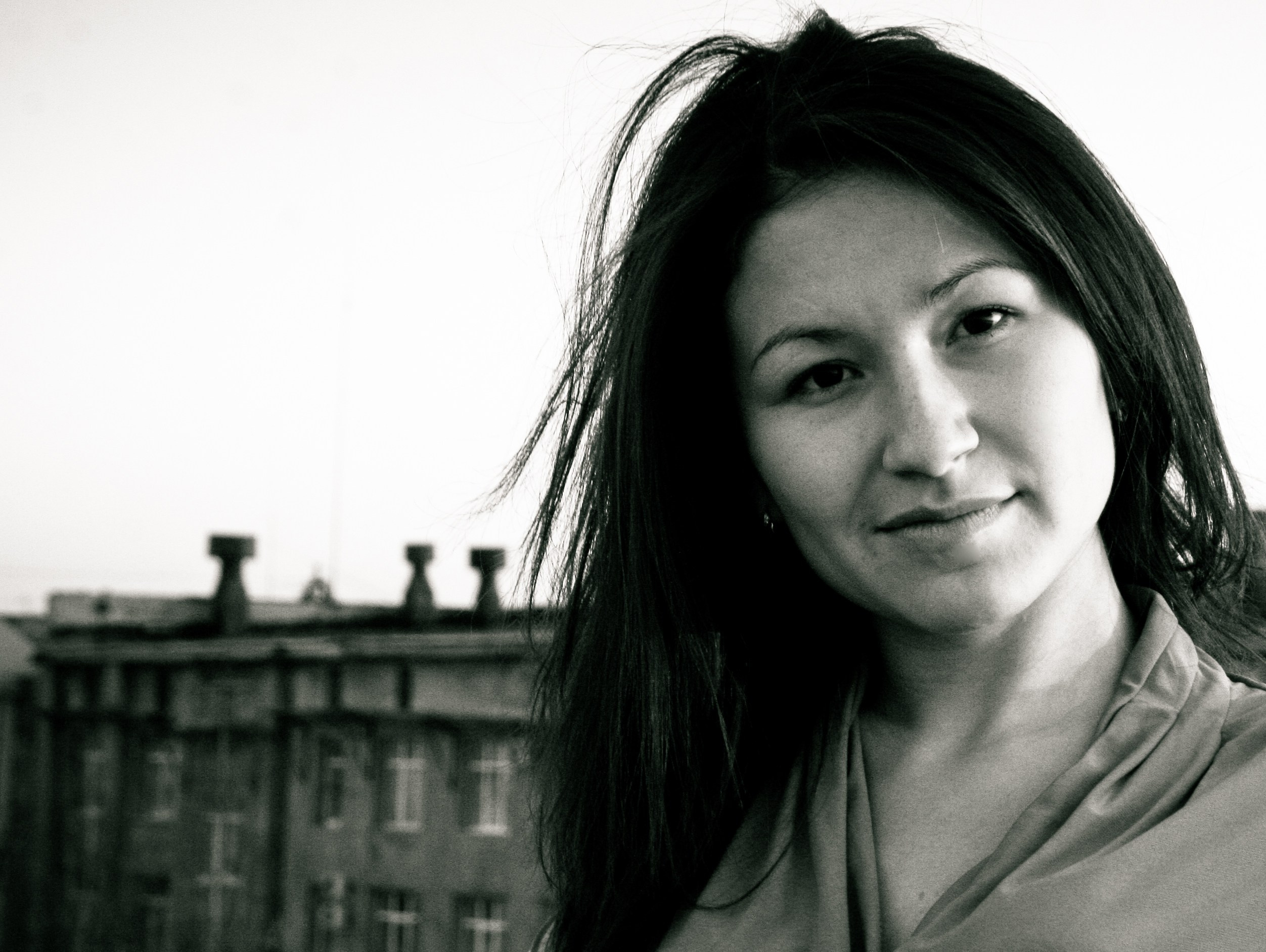 Альбина на крыше. Фотограф Пермь. Фотосессия в фотостудии Перми и на свежем воздухе