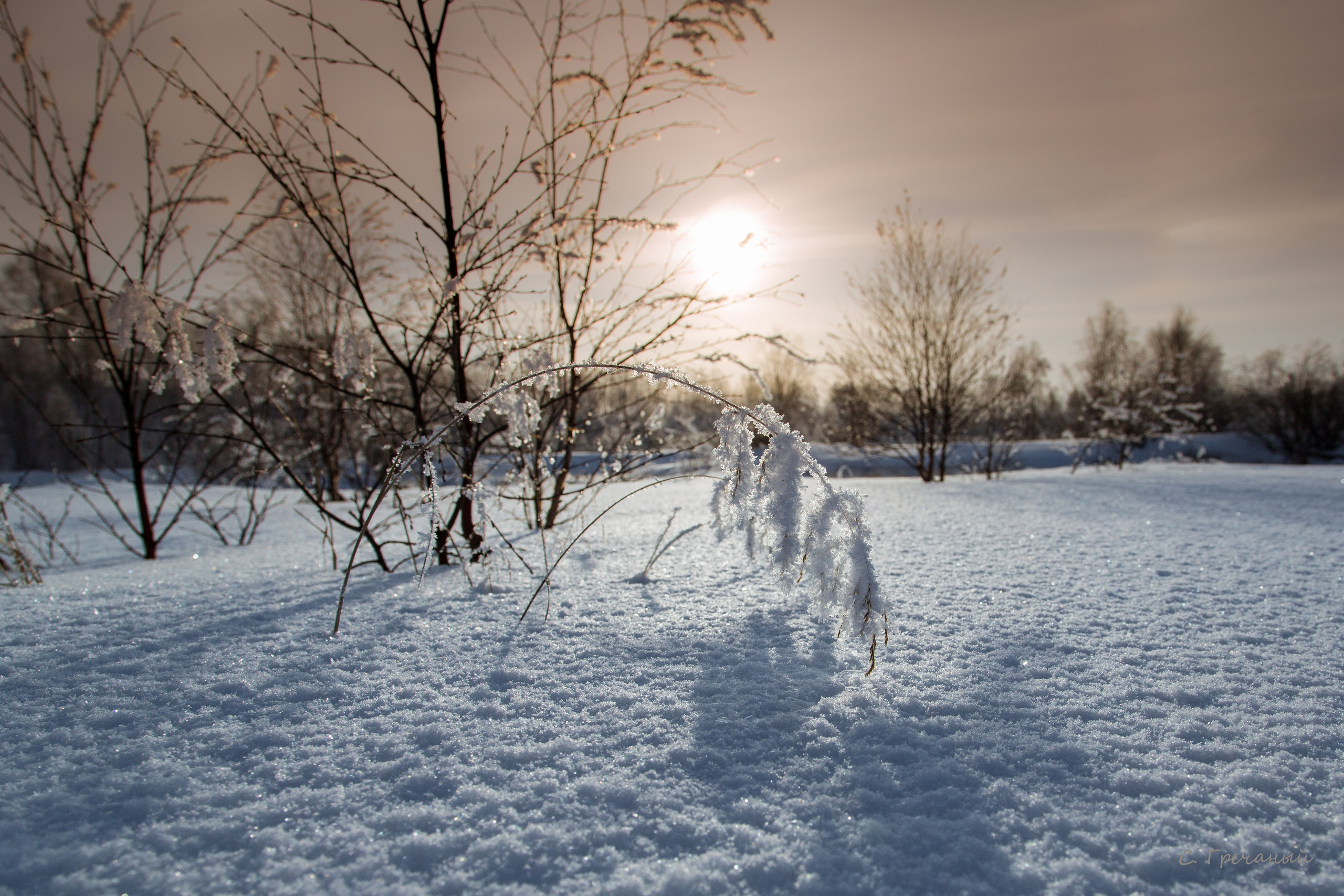Зима. Пейзажи Крайнего Севера. Баренцево море, Рыбачий, Средний, Немецкий
