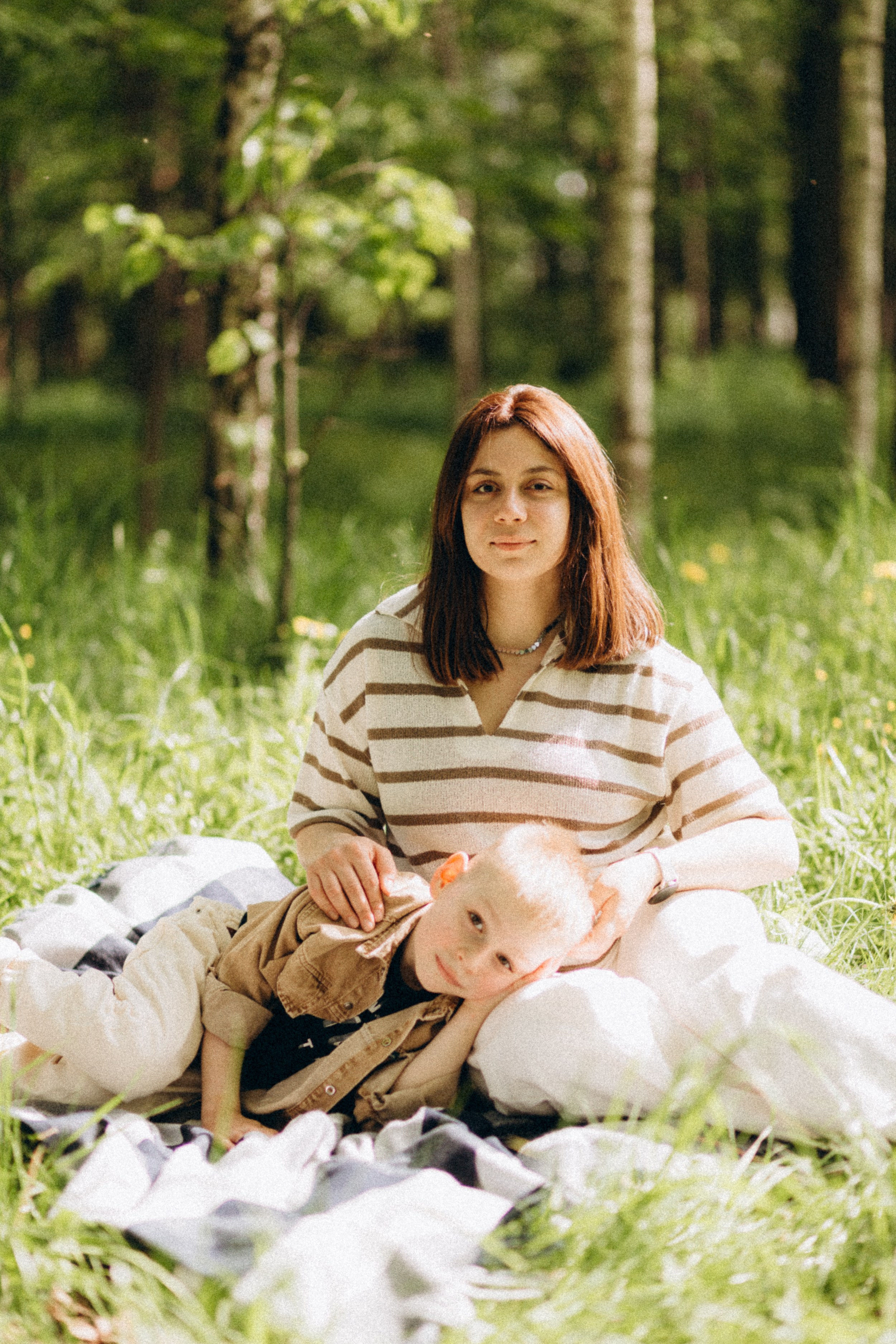 Пикник мама и сын. Krylovaphoto