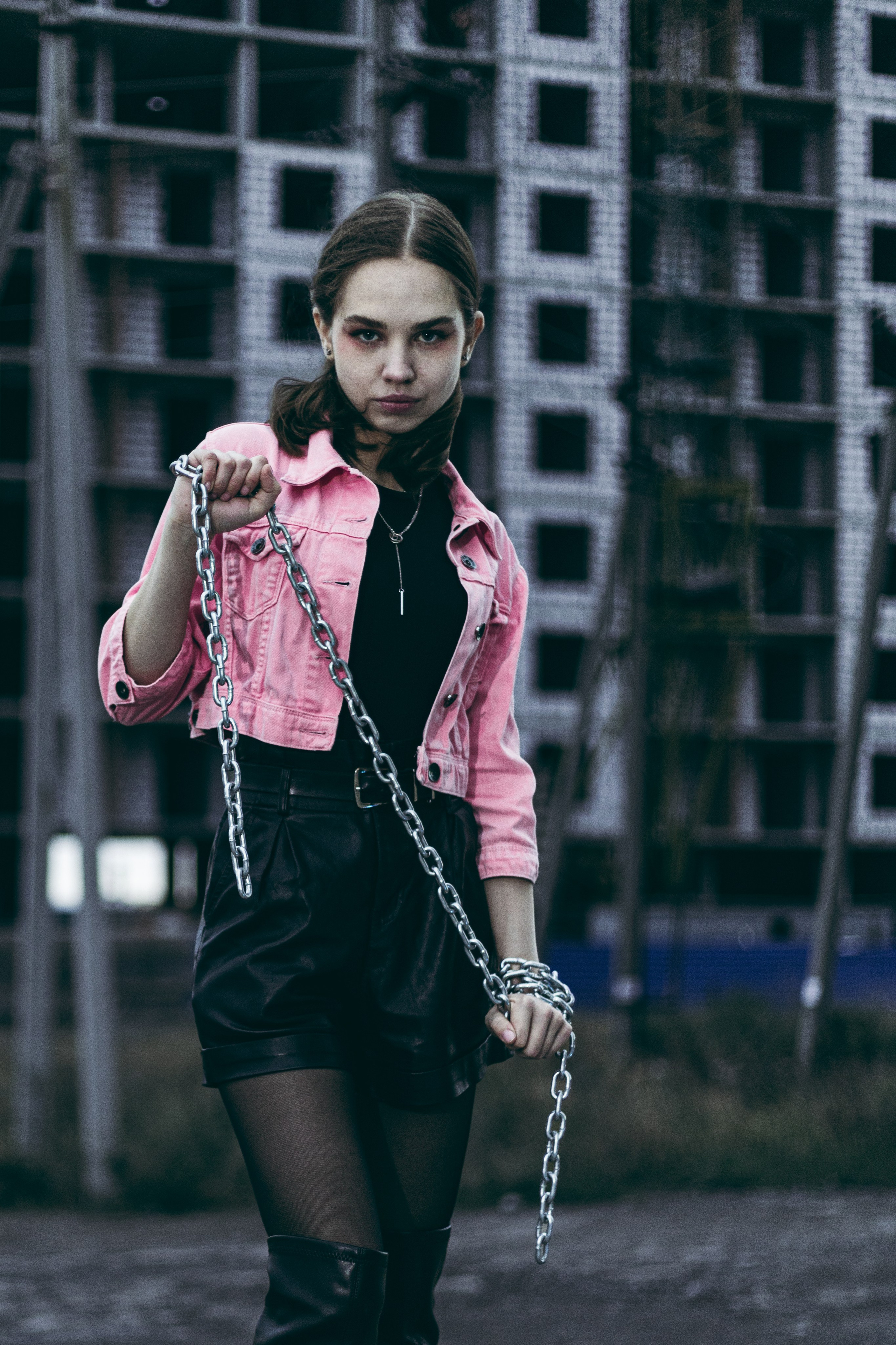 Алина, бита, цепь. Фотограф, Таганрог, Руслан Степущенко