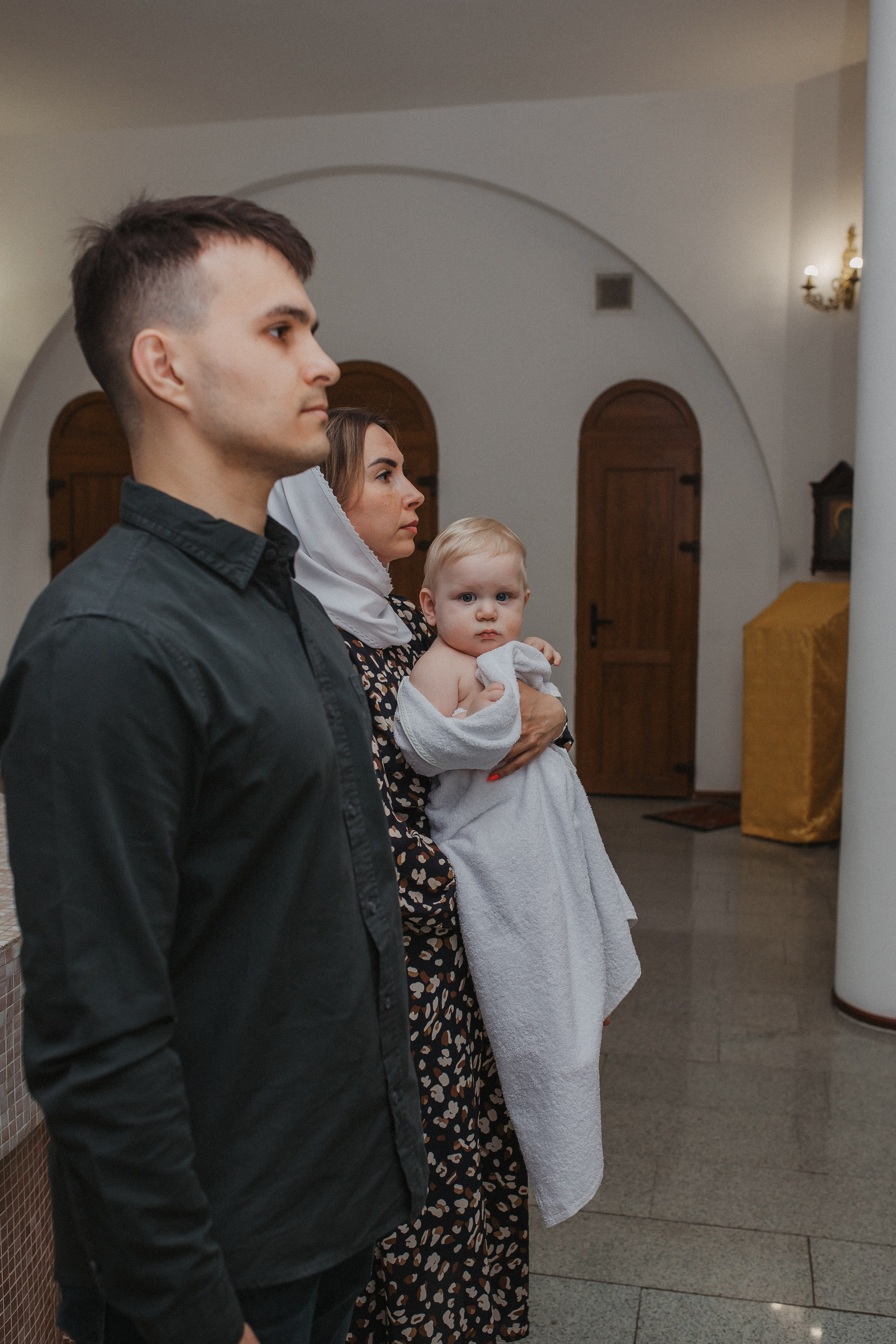 Крещение Матвей. Семейный и домашний фотограф в Москве и МО Королева Валерия