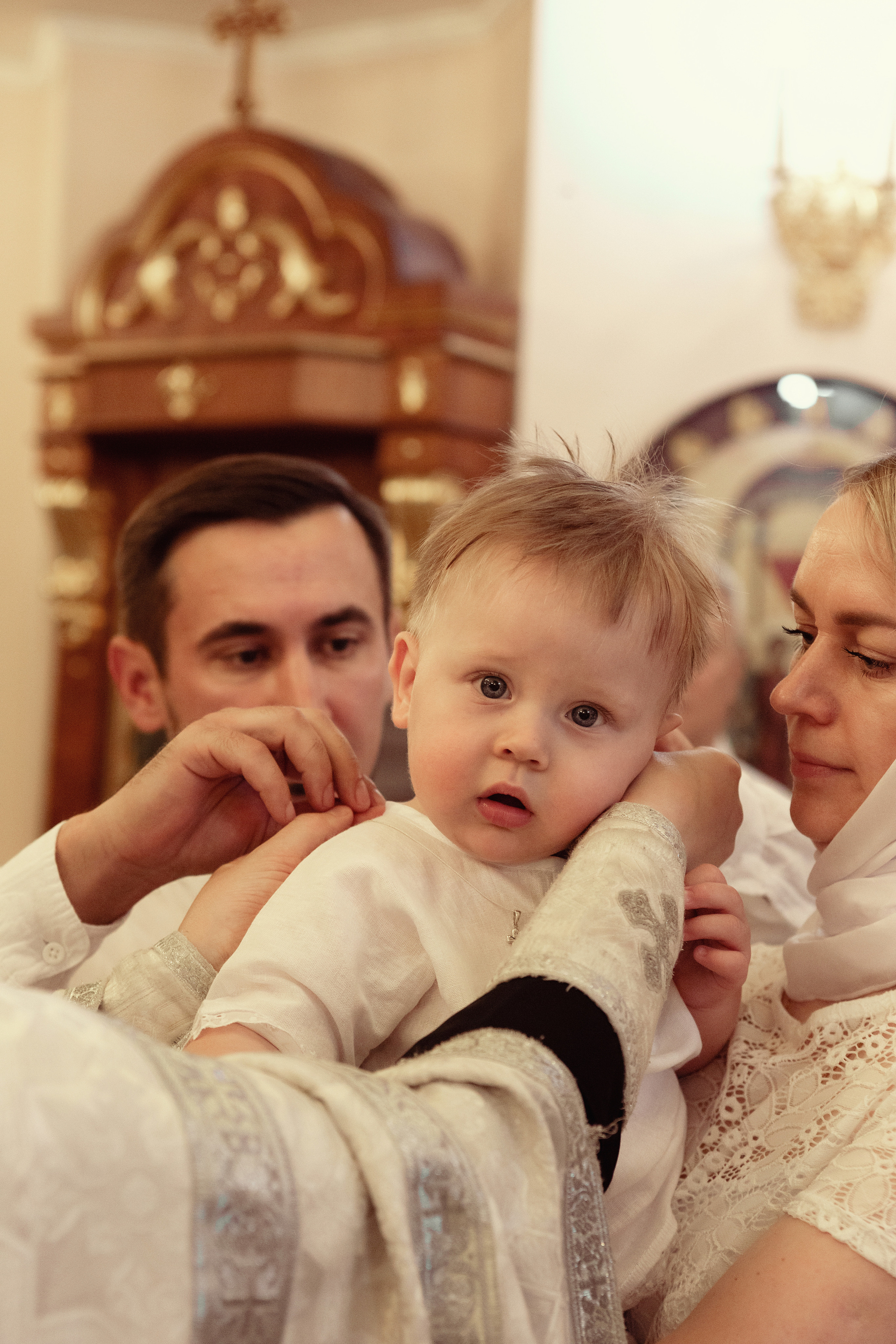 Крещение Ивана Храм Сергия Радонежского п. Ростоши. Фотограф новорожденных Оренбург Оксана Трофимова