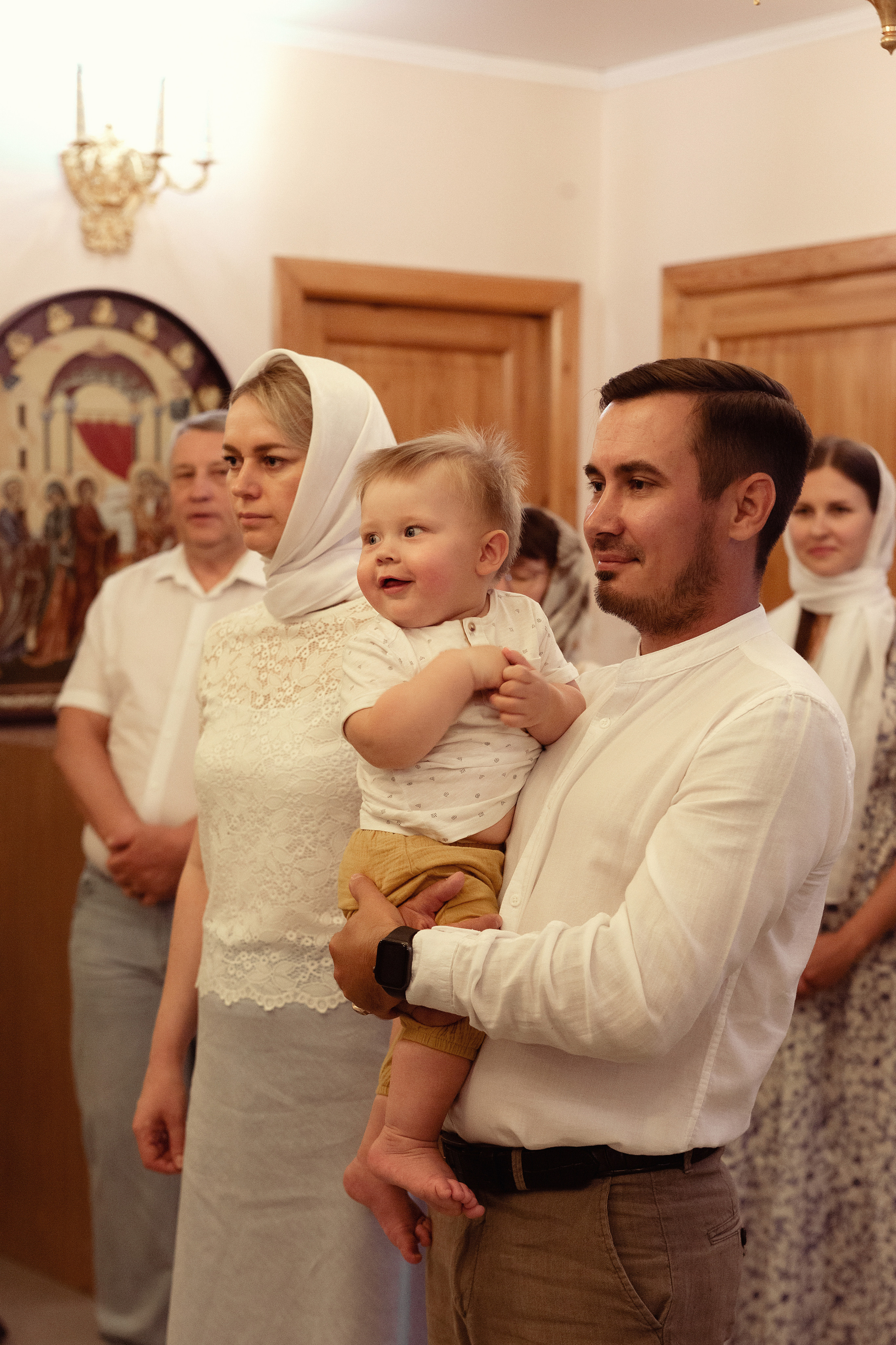 Крещение Ивана Храм Сергия Радонежского п. Ростоши. Фотограф новорожденных Оренбург Оксана Трофимова