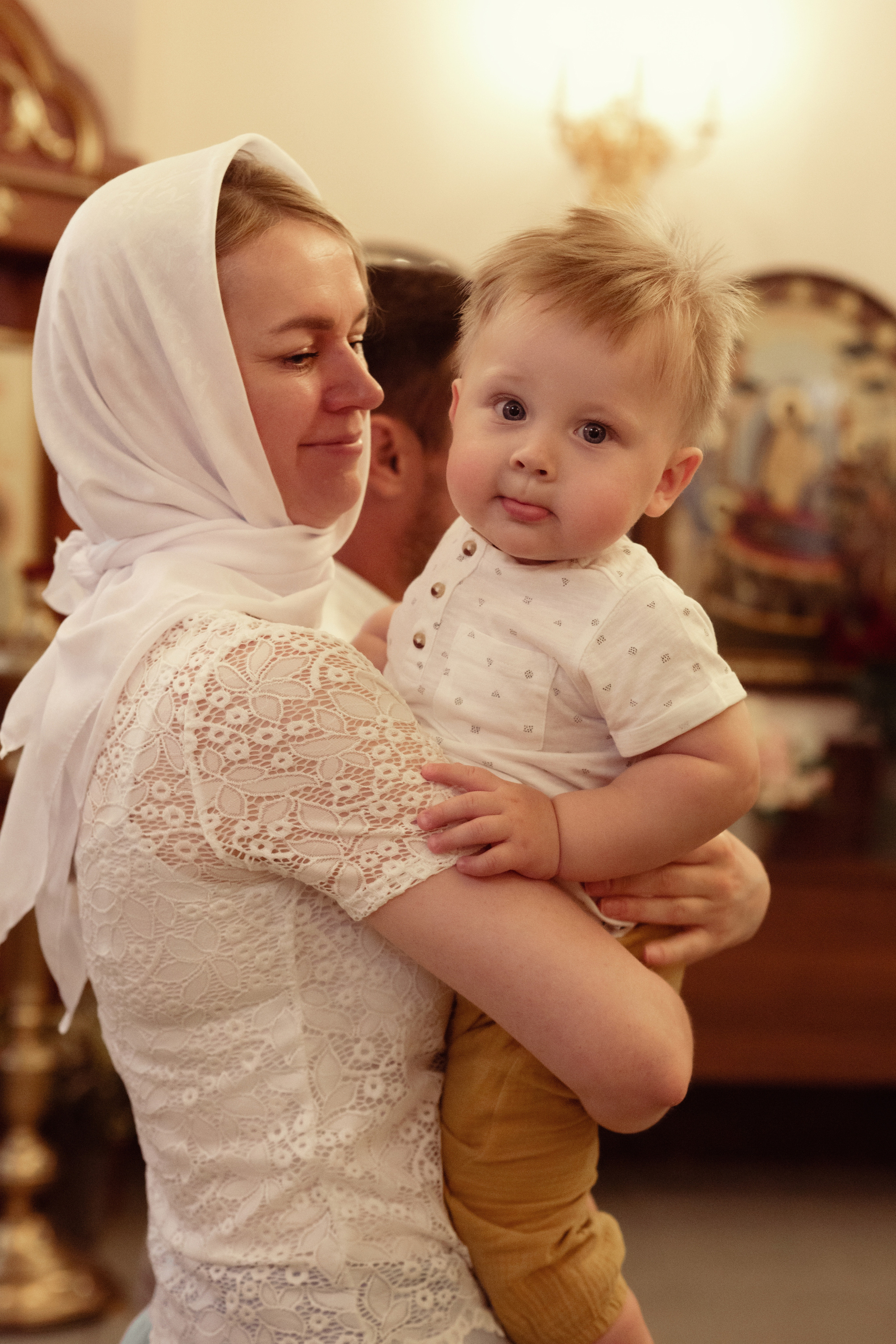 Крещение Ивана Храм Сергия Радонежского п. Ростоши. Фотограф новорожденных Оренбург Оксана Трофимова