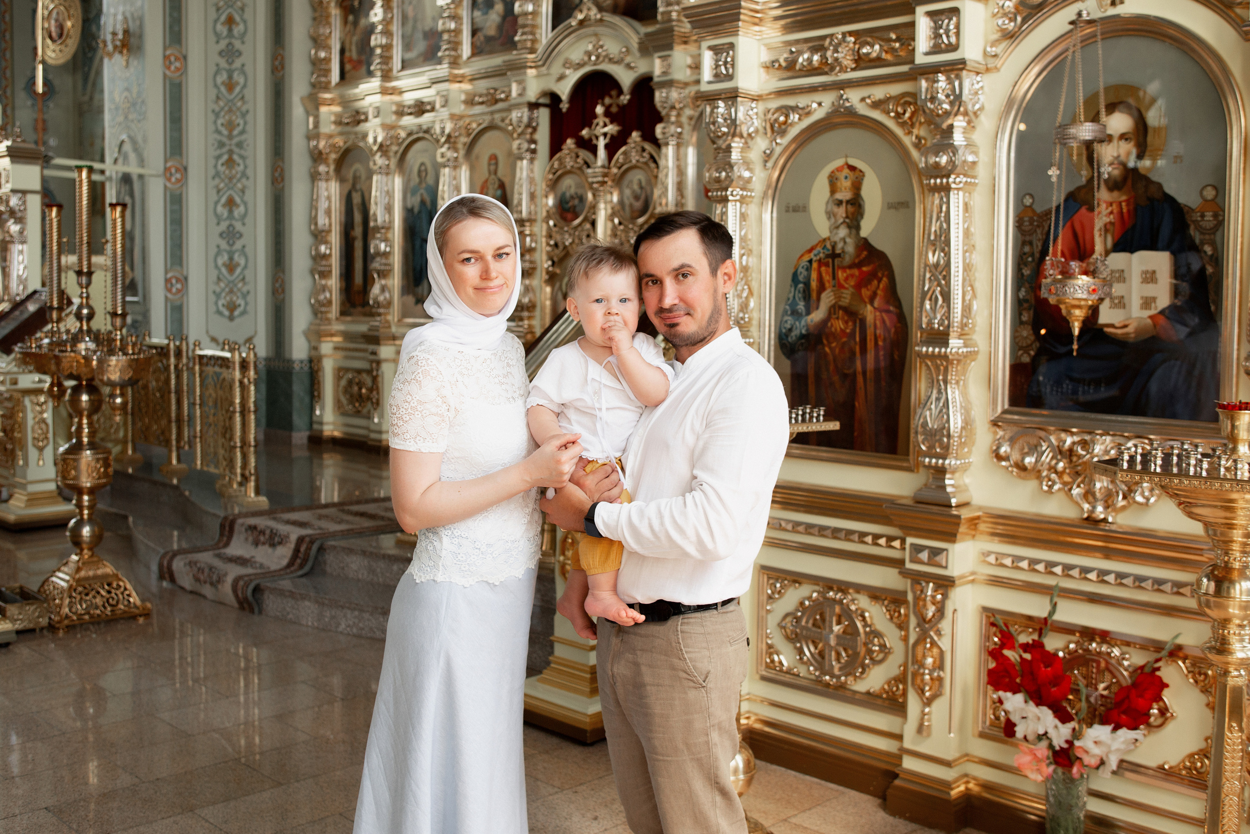 Крещение Ивана Храм Сергия Радонежского п. Ростоши. Фотограф новорожденных Оренбург Оксана Трофимова