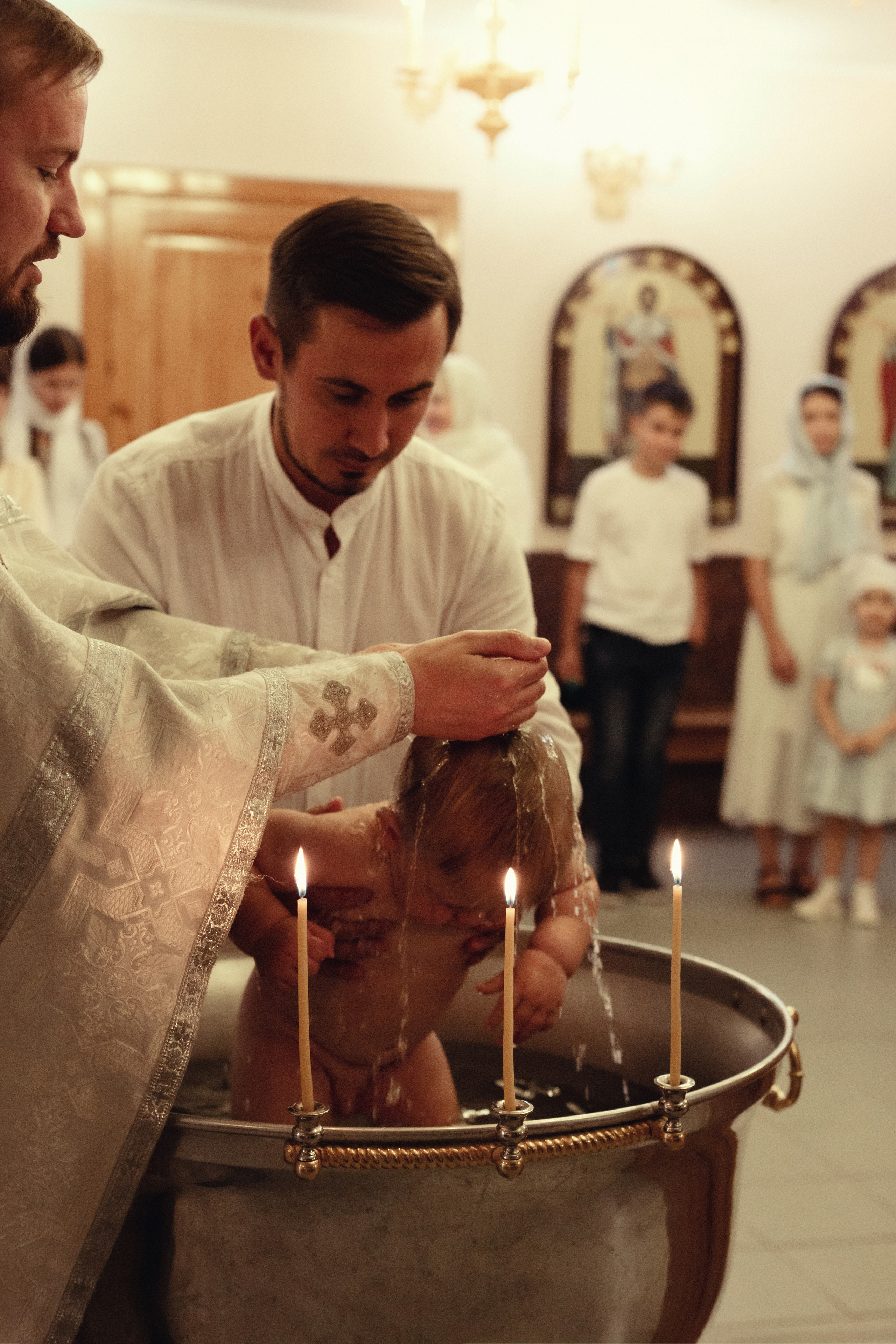 Крещение Ивана Храм Сергия Радонежского п. Ростоши. Фотограф новорожденных Оренбург Оксана Трофимова