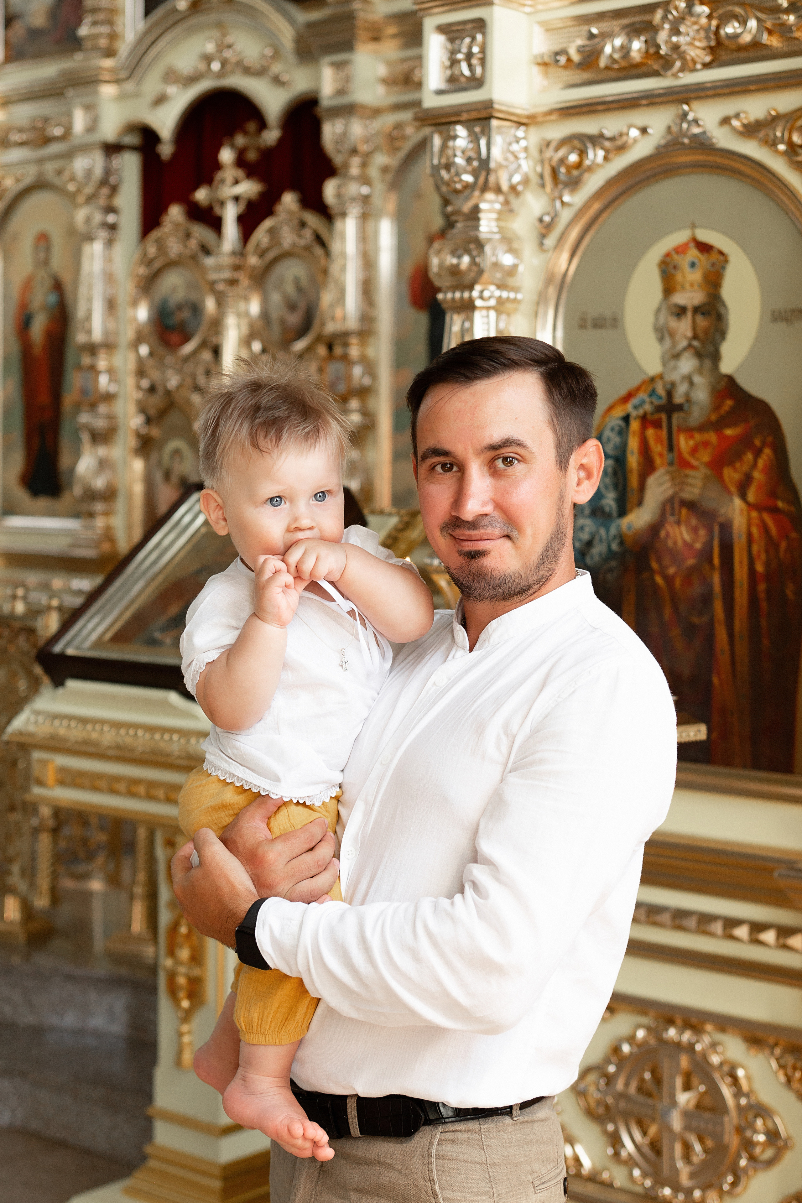 Крещение Ивана Храм Сергия Радонежского п. Ростоши. Фотограф новорожденных Оренбург Оксана Трофимова