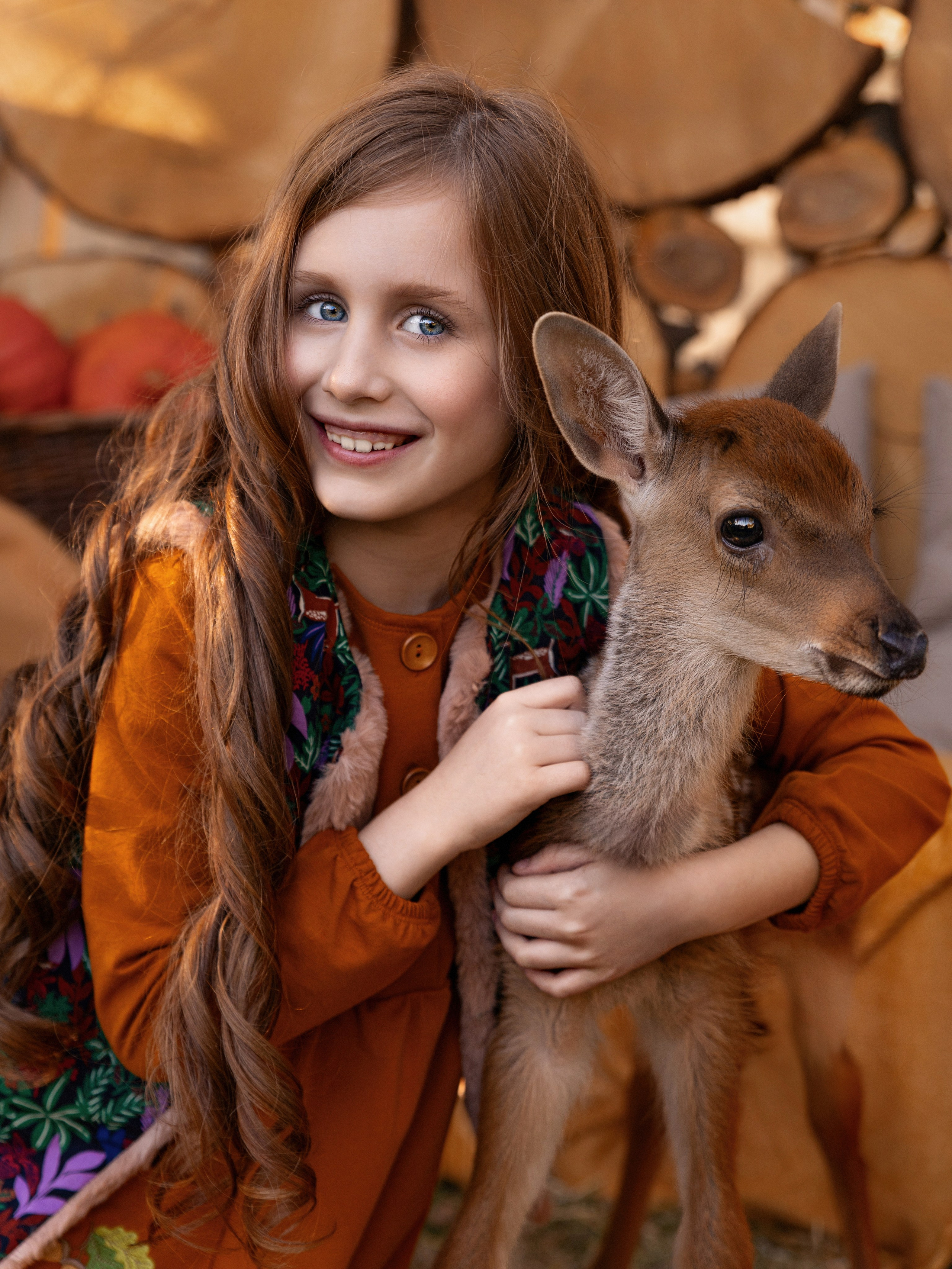 Детская фотосессия с животным. Трубинова Екатерина | Семейный фотограф | Москва