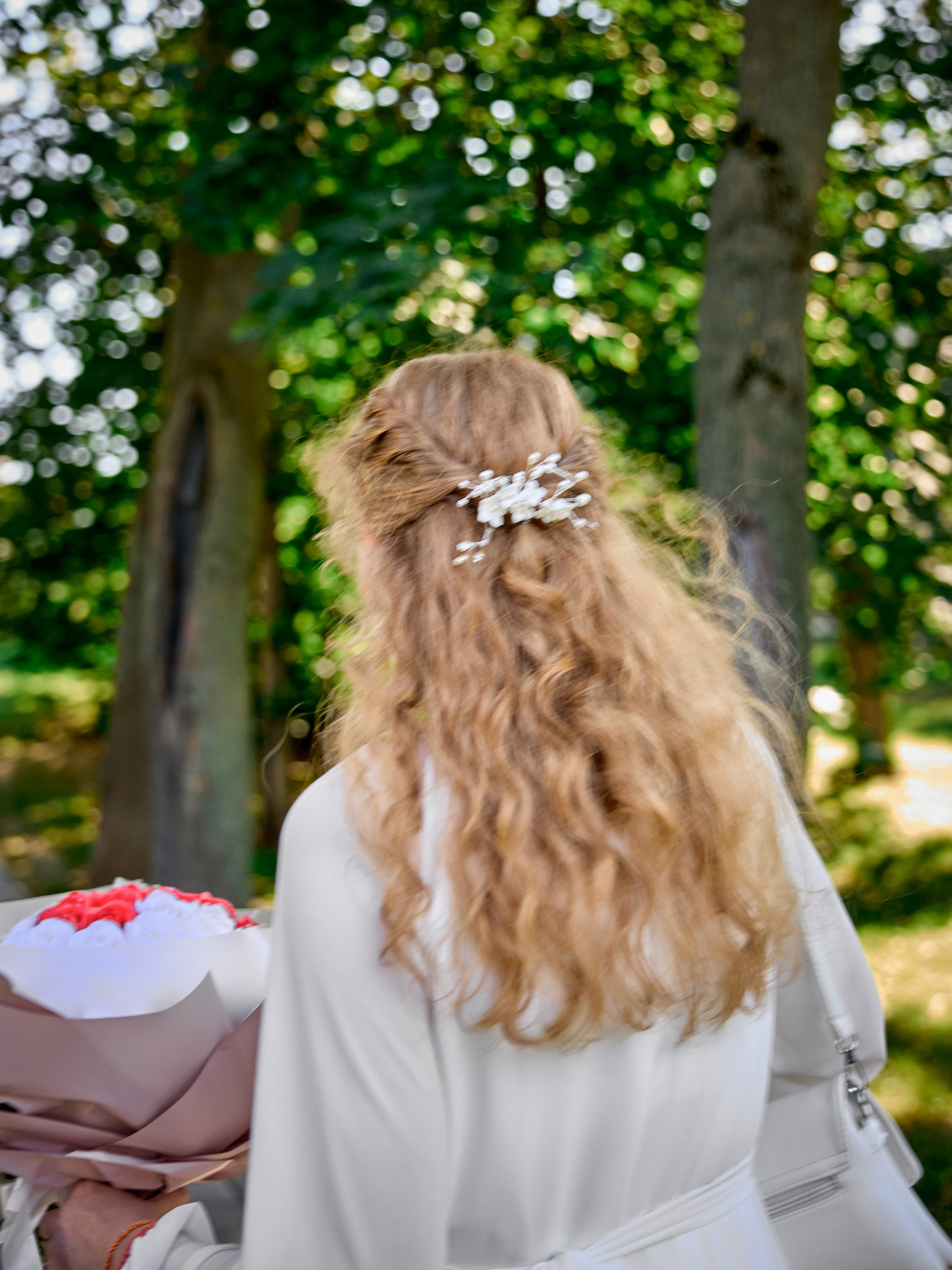 Свадебная прогулка в парке Горького в Москве