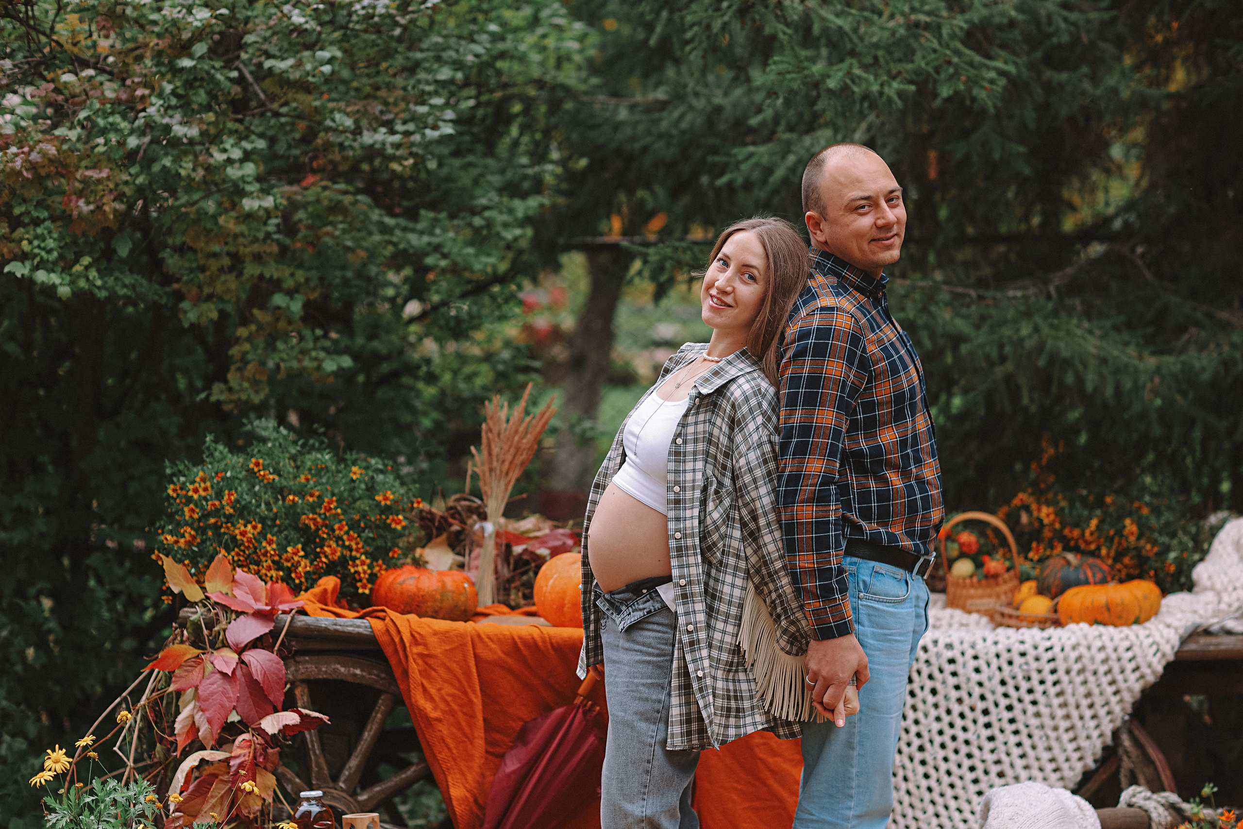 Тыквы. Семейный фотограф Тюмень, фотограф на роды Салмина Мария