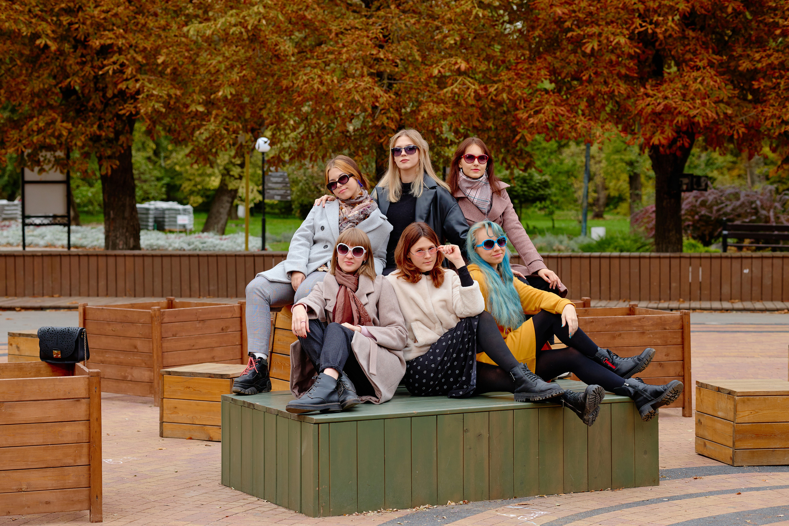 групповые фотосессии для выпускного альбома Старшая школа