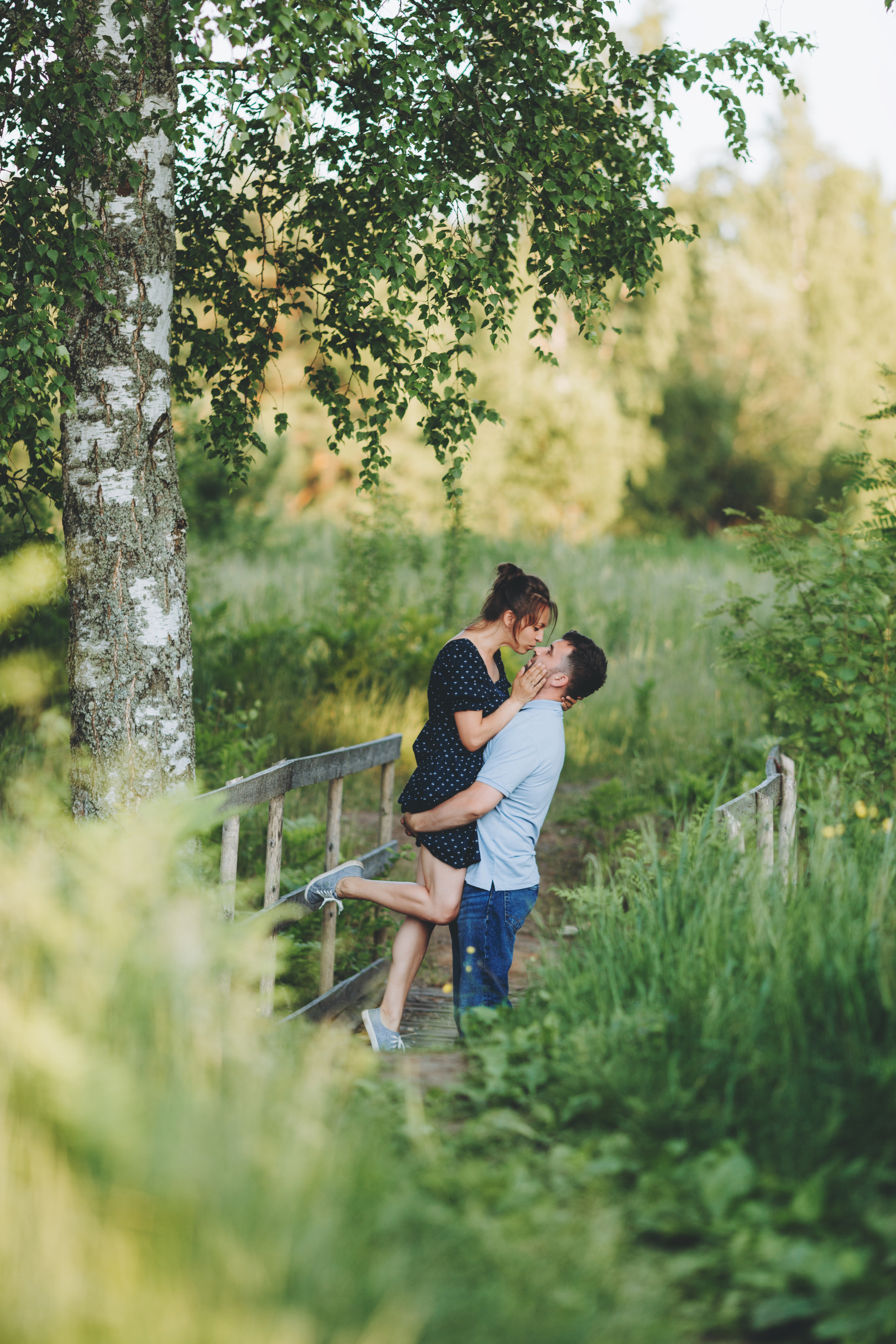 Александр, Светлана и Купер, прогулка. Фотограф Карина Дмитриева