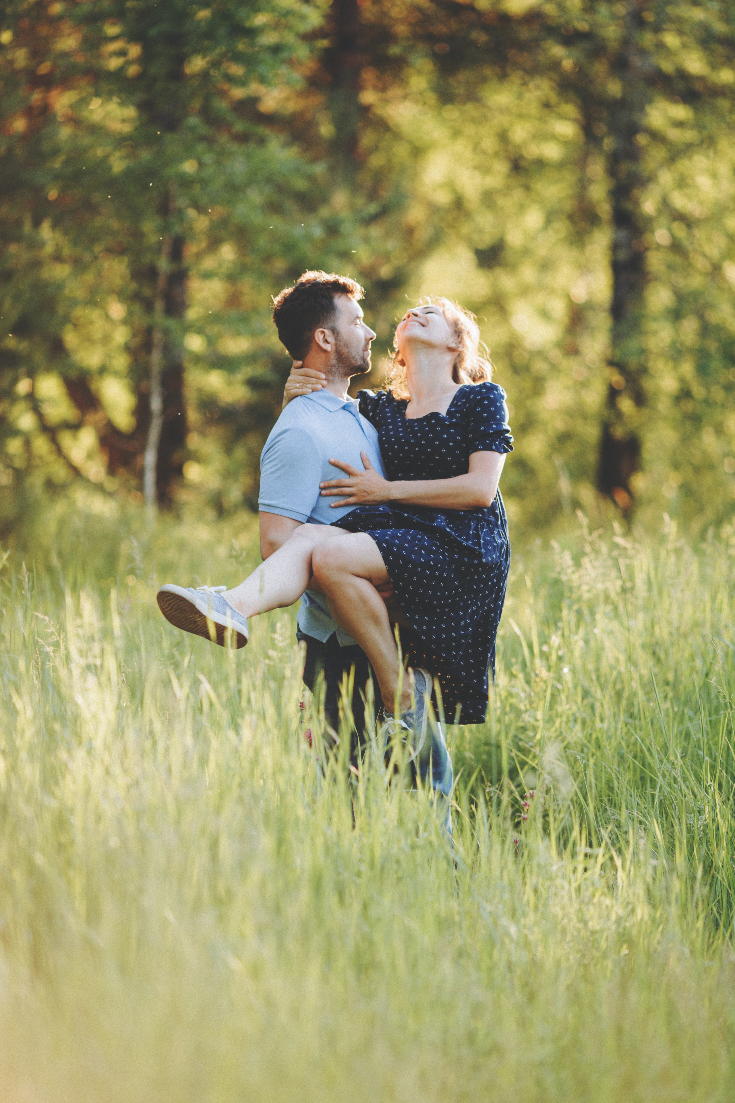 Александр, Светлана и Купер, прогулка. Фотограф Карина Дмитриева