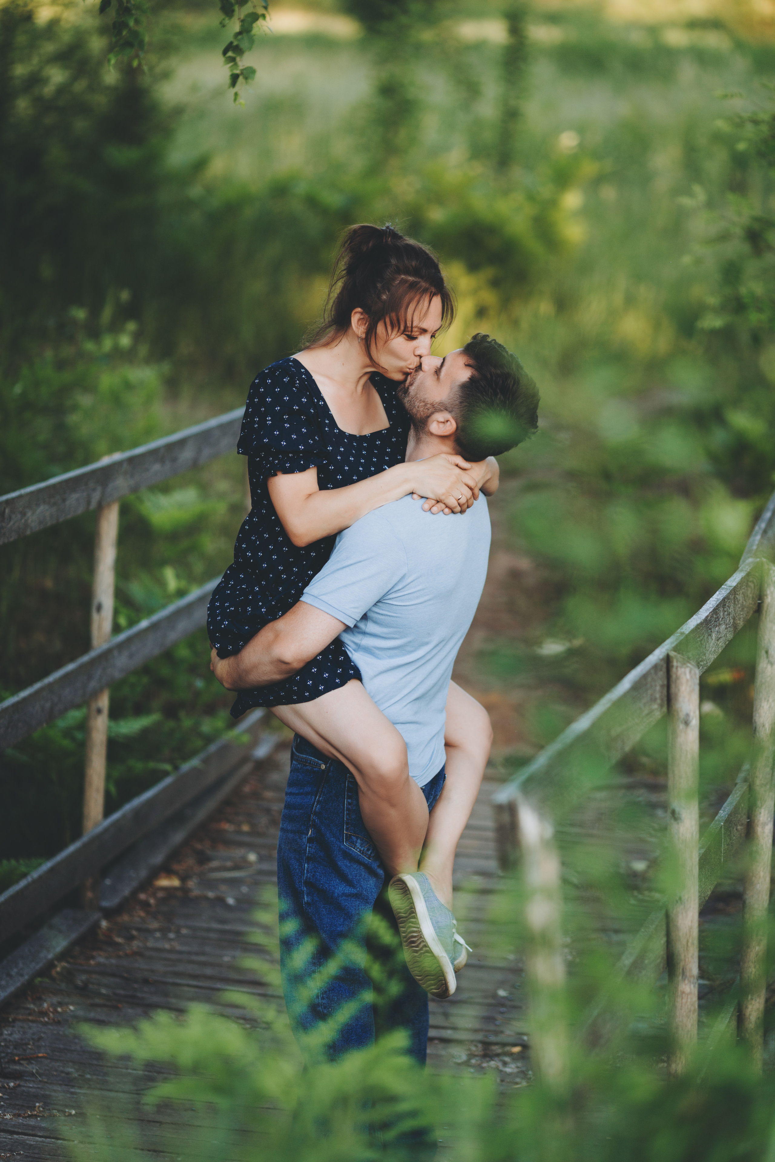 Александр, Светлана и Купер, прогулка. Фотограф Карина Дмитриева