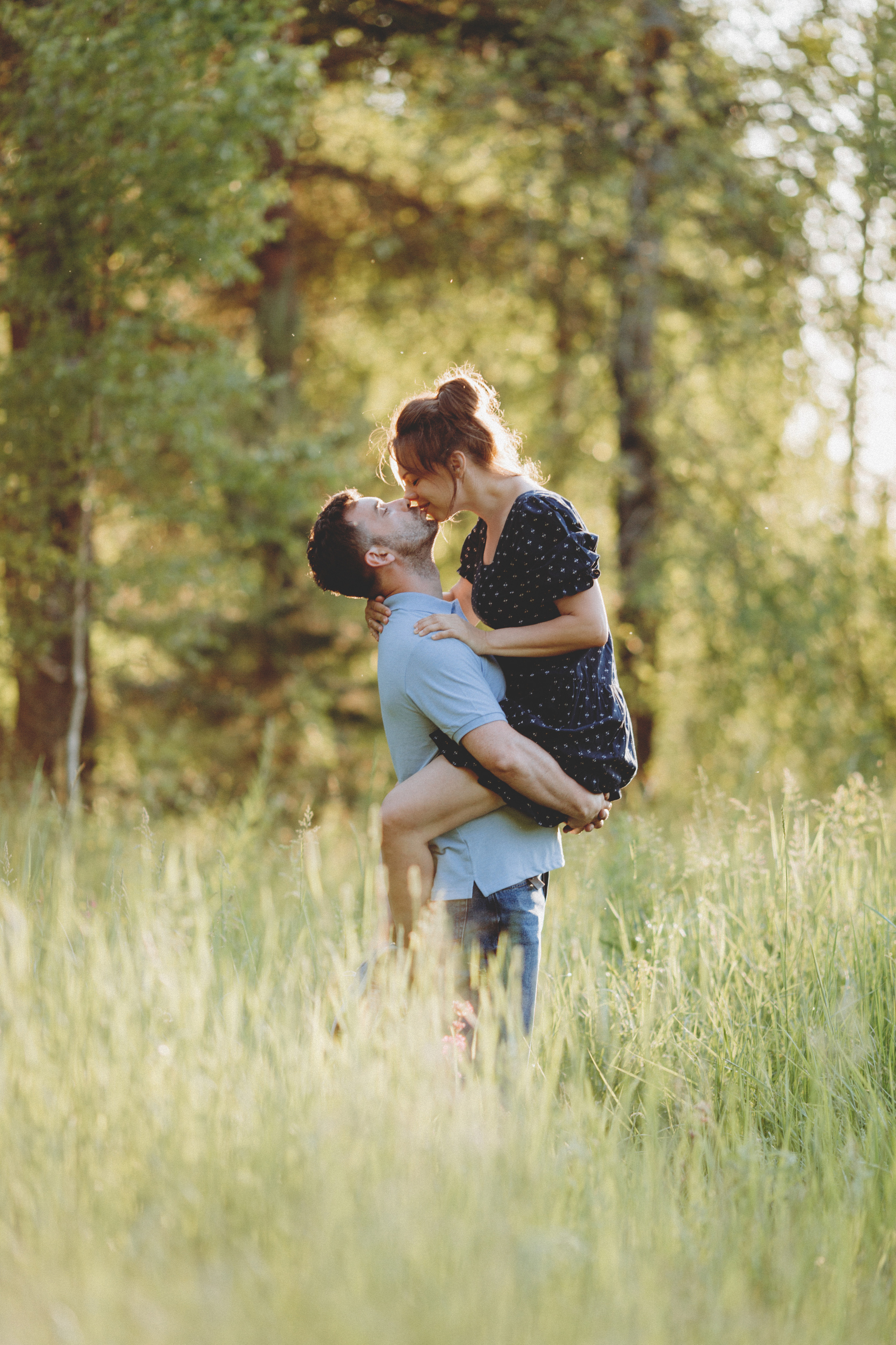 Александр, Светлана и Купер, прогулка. Фотограф Карина Дмитриева