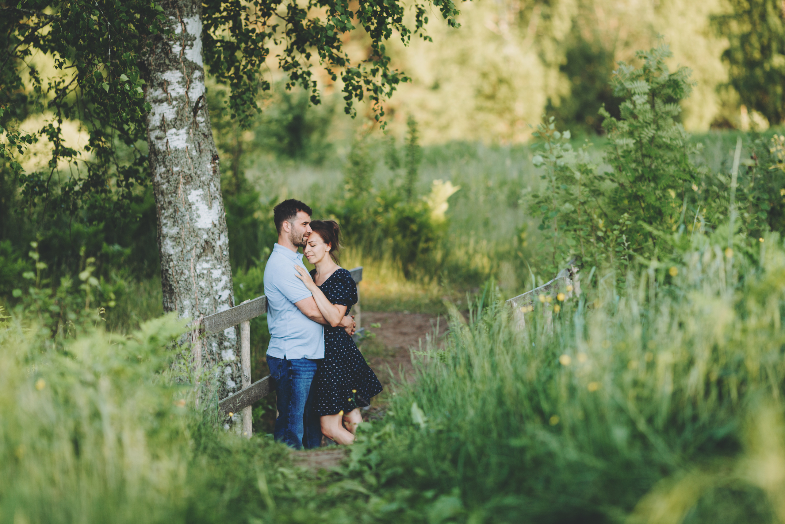 Александр, Светлана и Купер, прогулка. Фотограф Карина Дмитриева