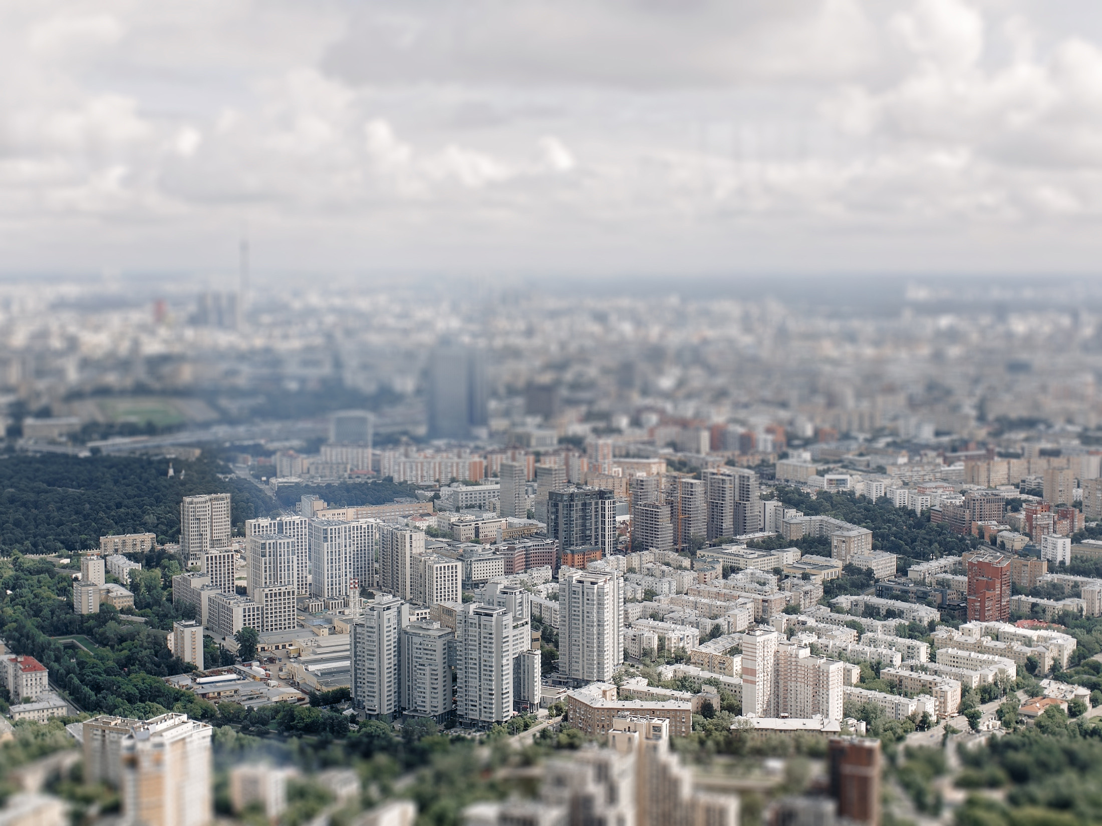 Панорамный вид на Москву