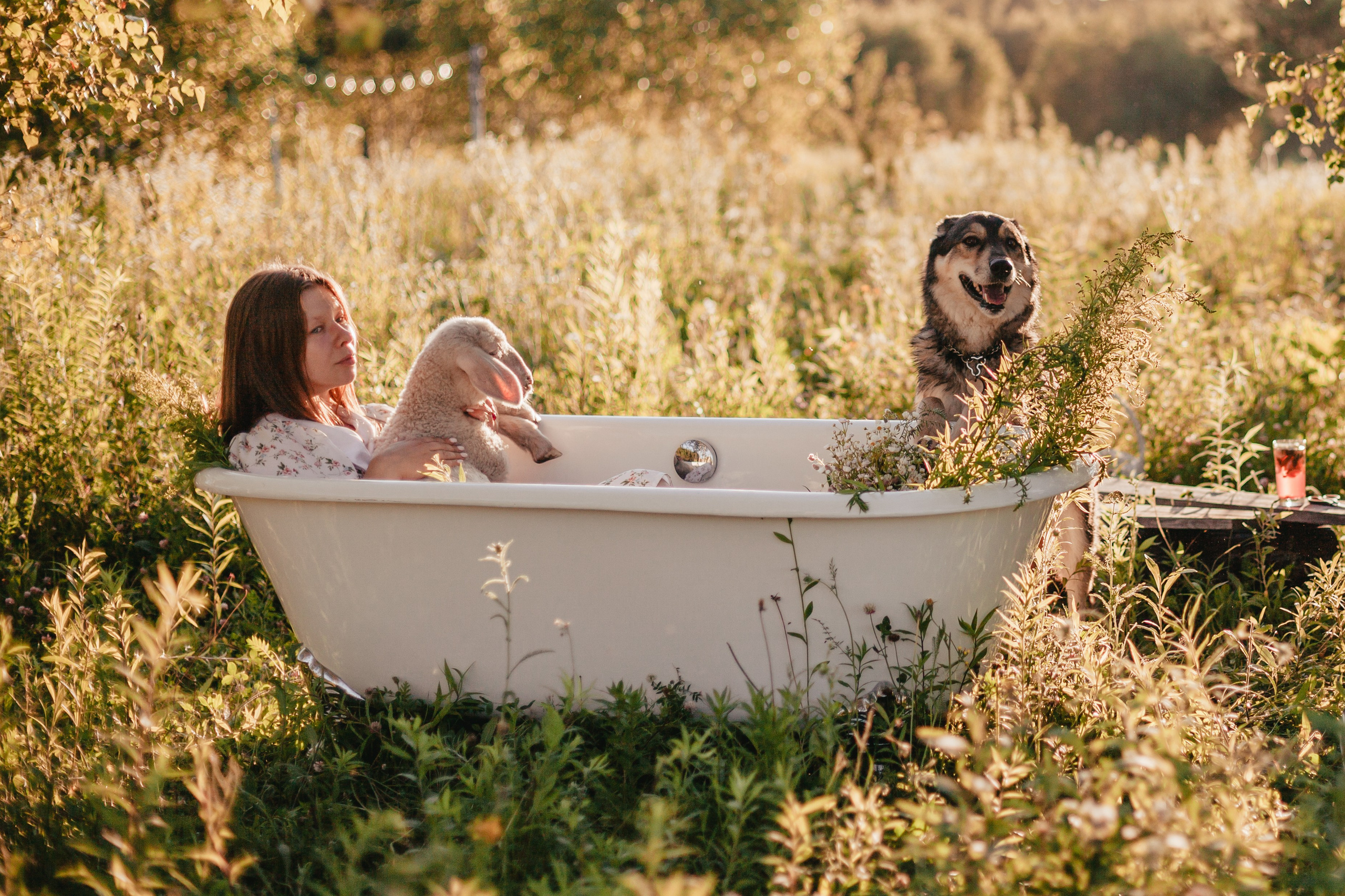 Ванна в поле. Фотограф-анималист Татьяна Степанова