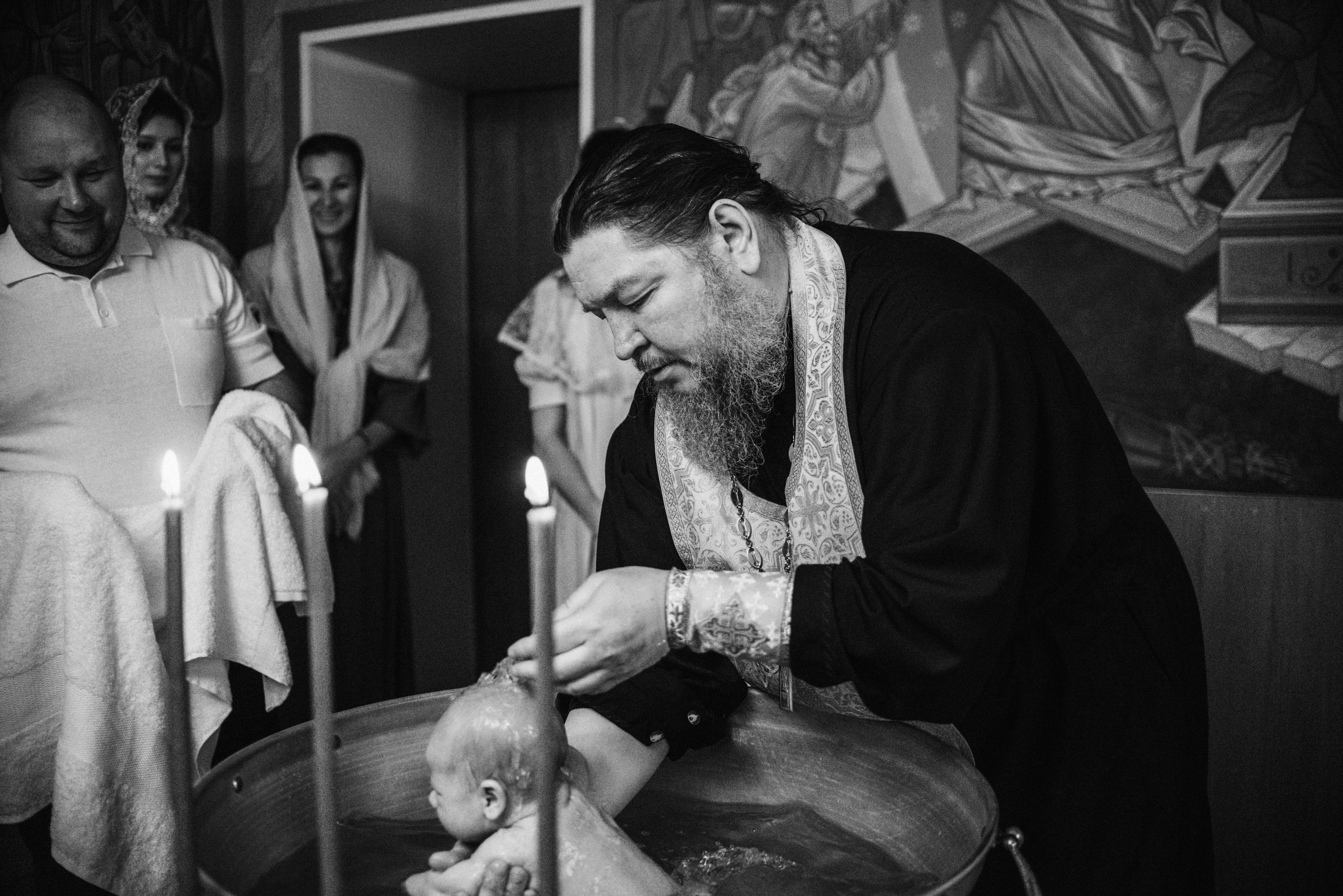 Крещение Якова. Семейный и свадебный фотограф в Москве и Подмосковье Еремина Александр