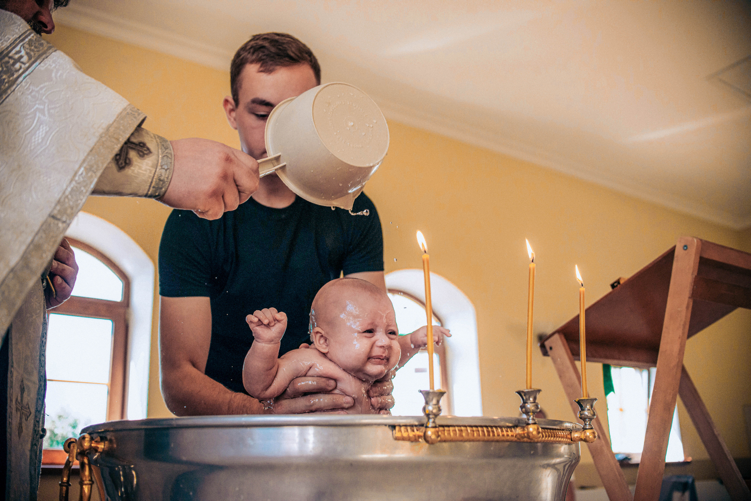 Крещение Ильи. Семейный и свадебный фотограф в Москве и Подмосковье Еремина Александр