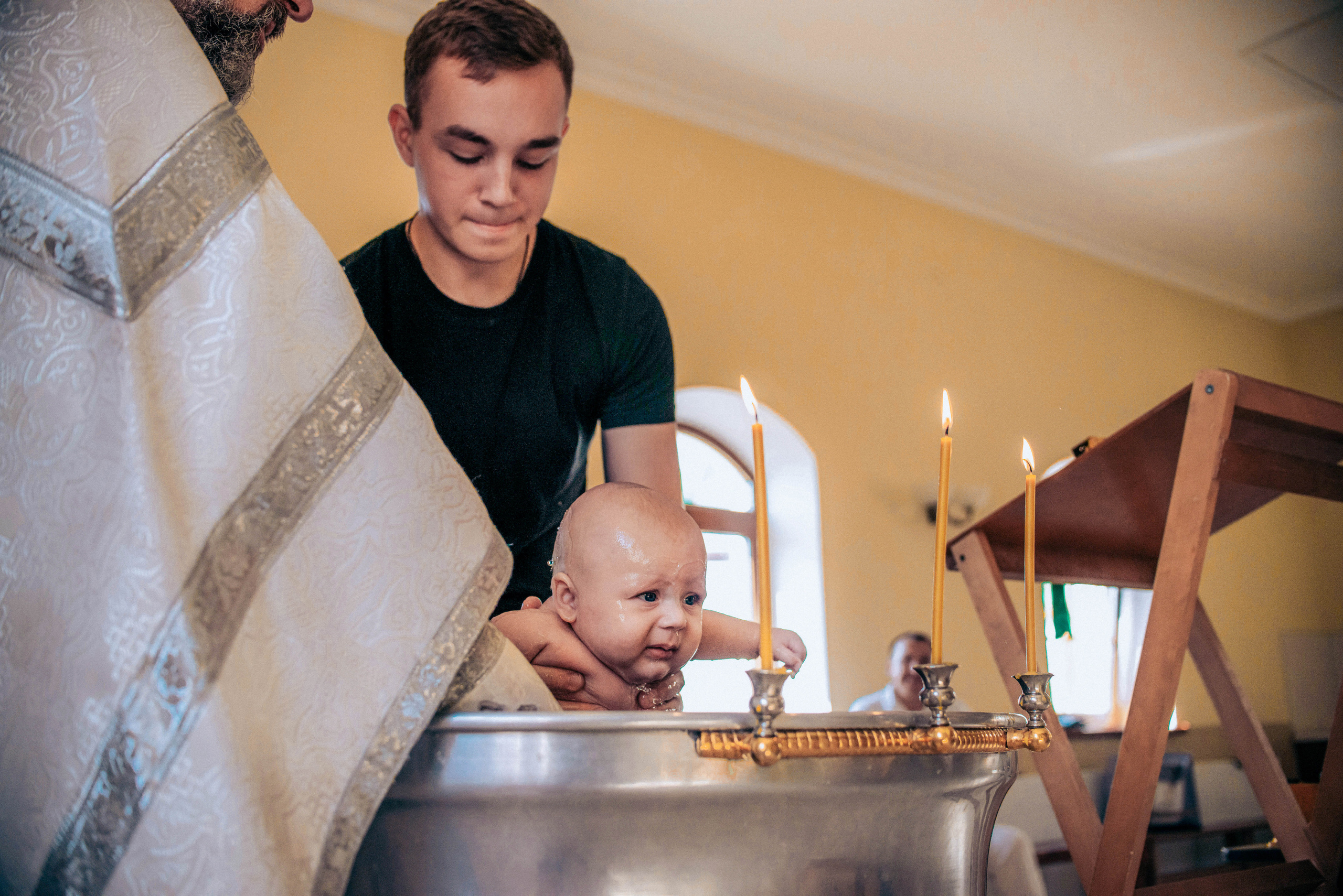 Крещение Ильи. Семейный и свадебный фотограф в Москве и Подмосковье Еремина Александр