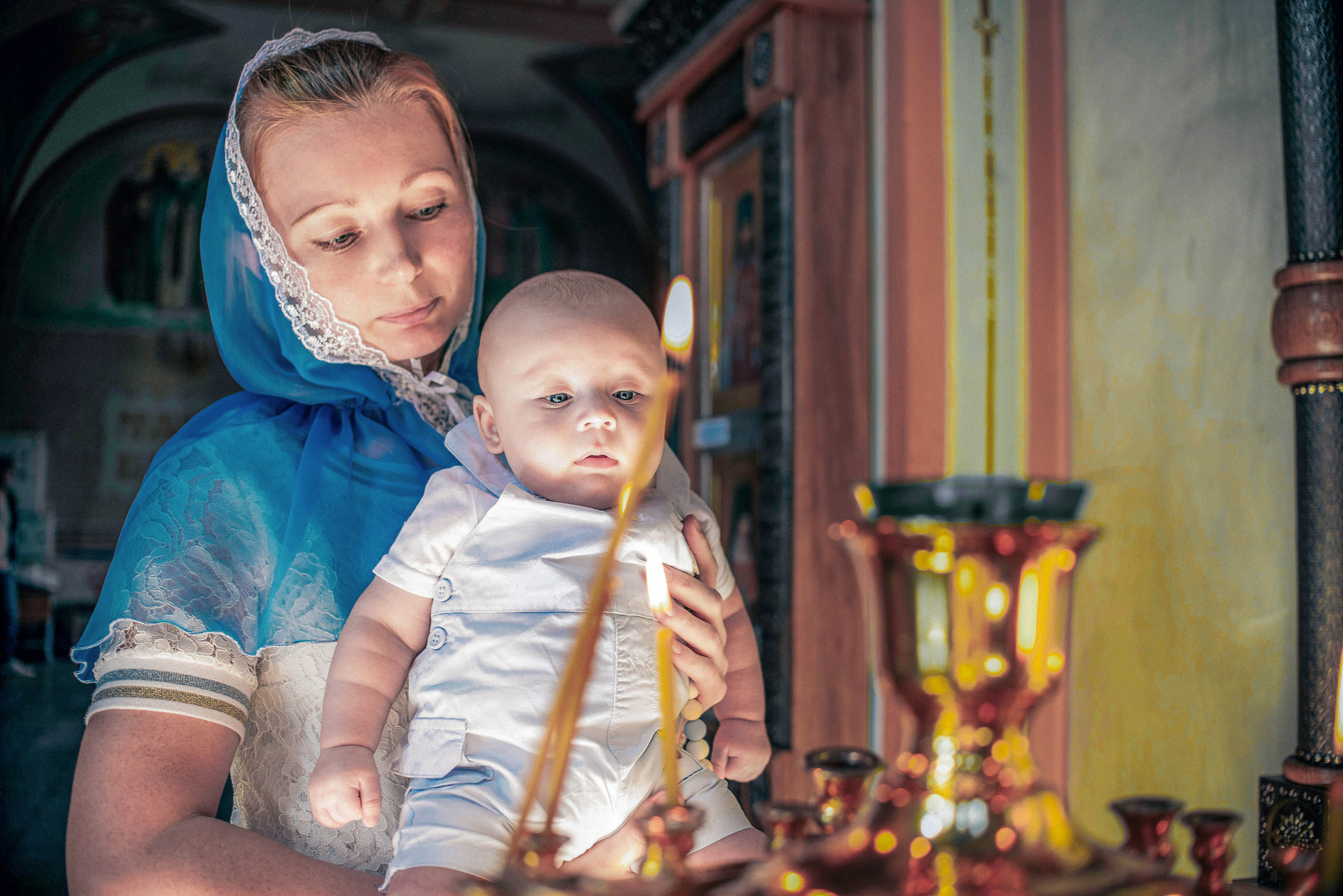 Крещение Ильи. Семейный и свадебный фотограф в Москве и Подмосковье Еремина Александр