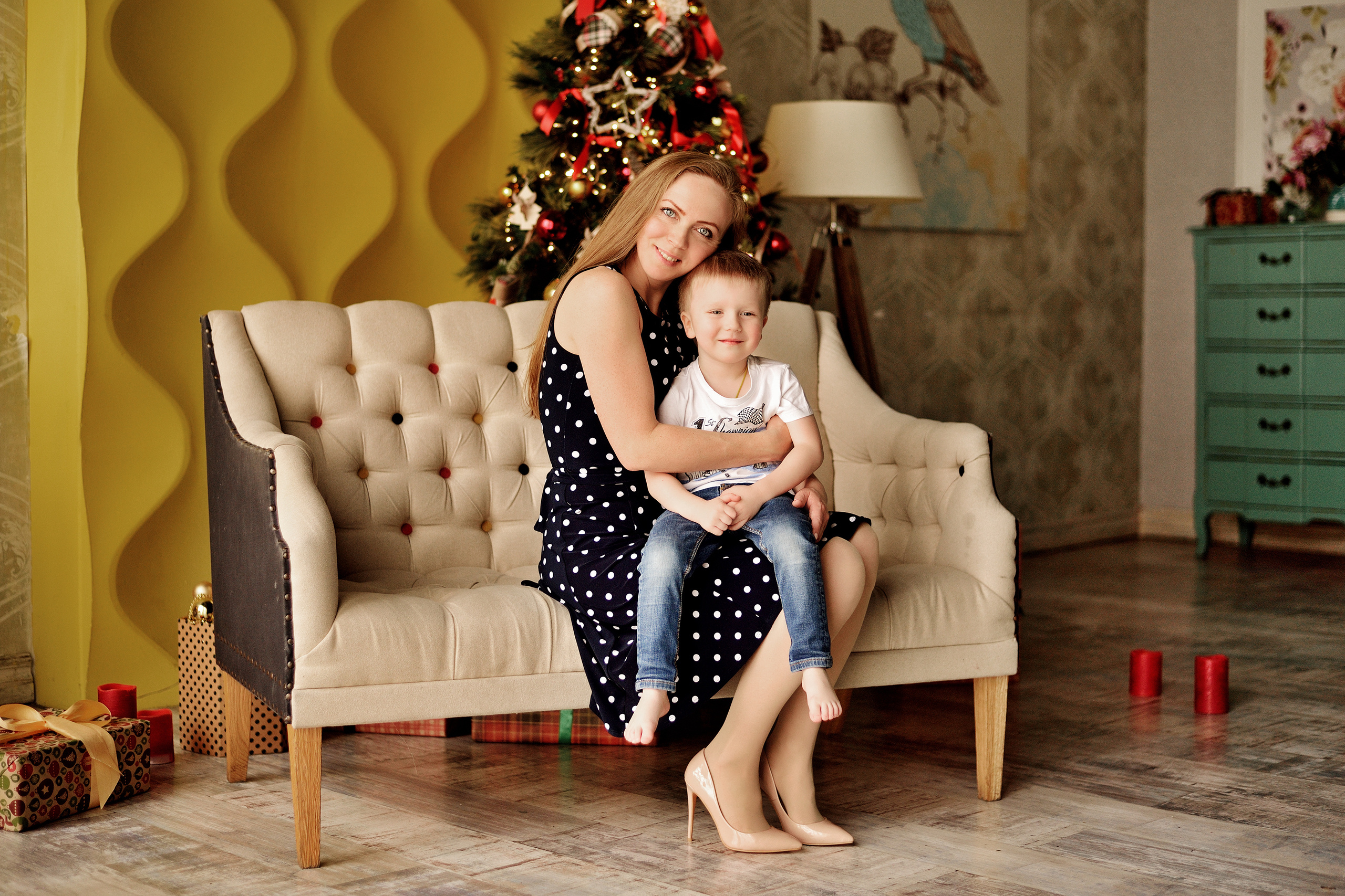 Новогодняя съемка в студии. Cвадебный фотограф в Москве и Московской области Юрий Мисиюк