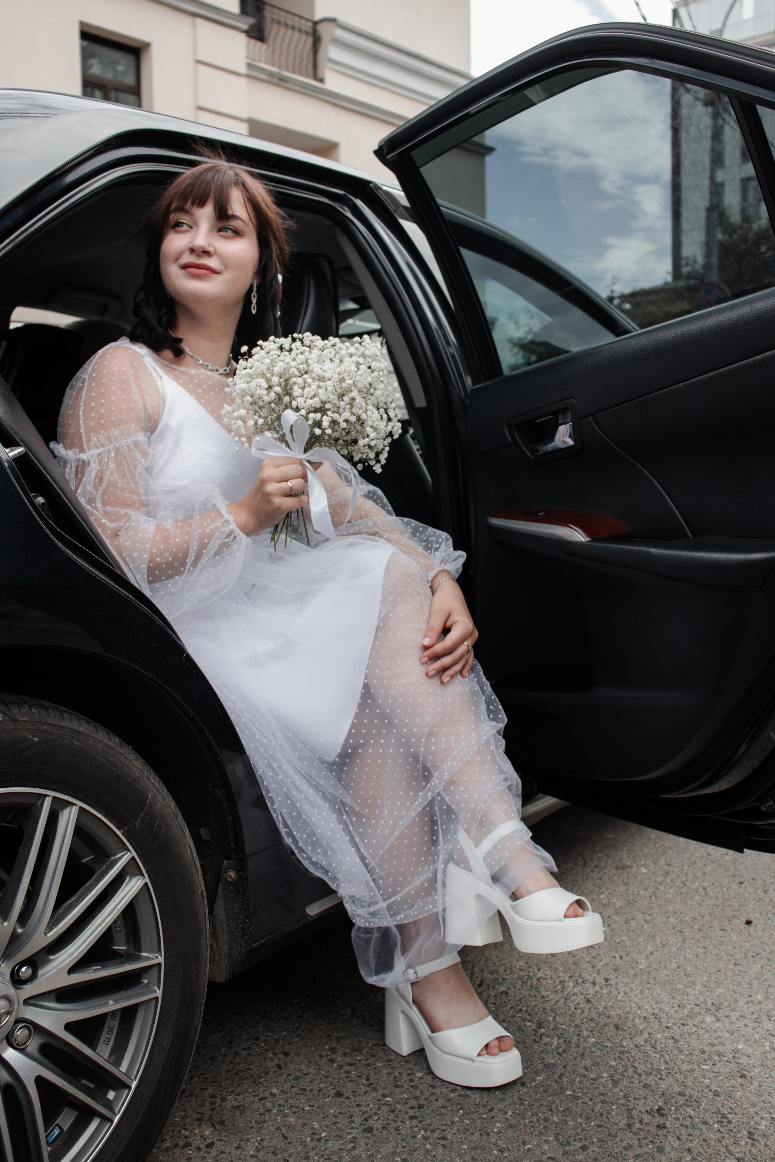 Свадебная фотосессия невесты в городе Томск