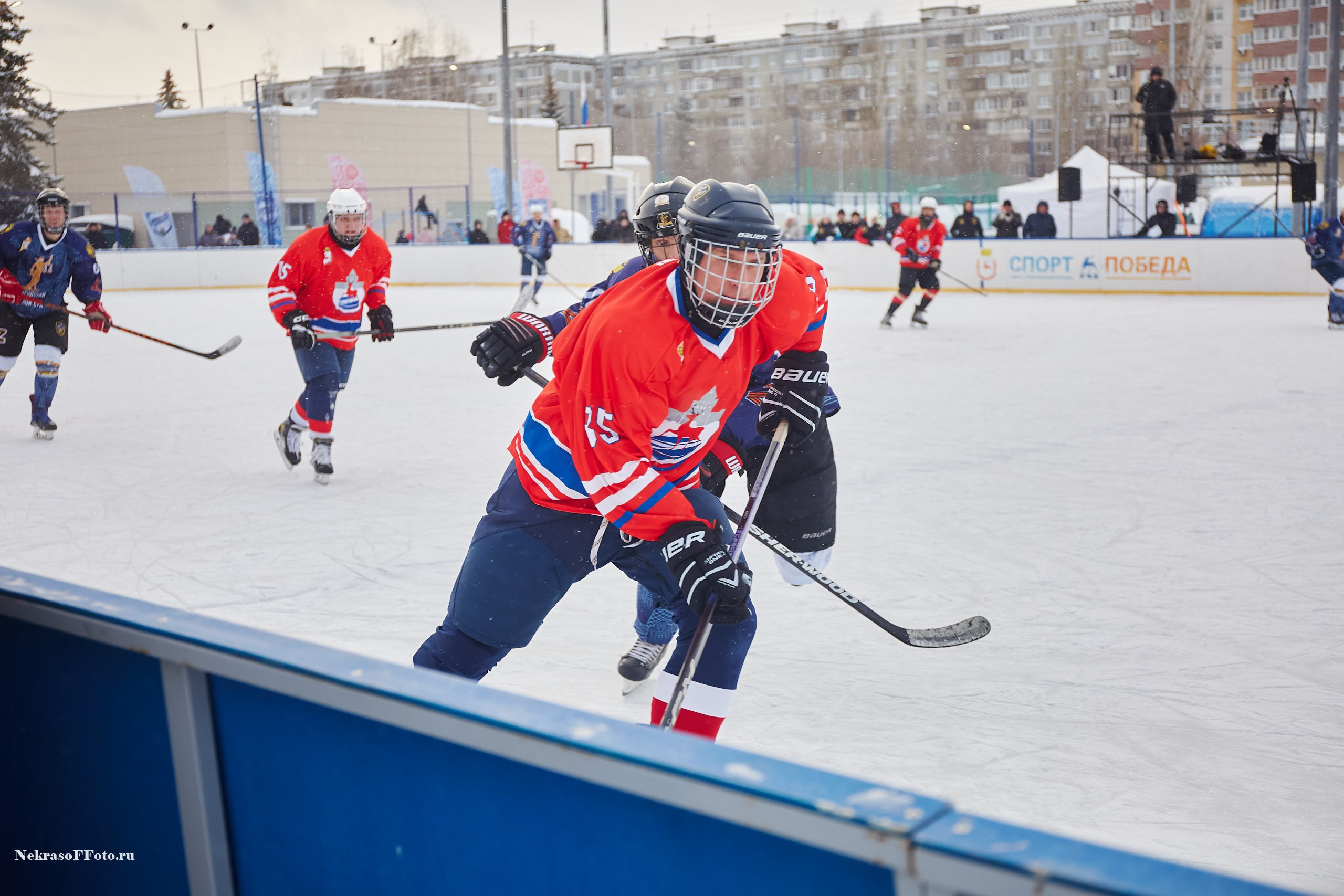 Турнир по хоккею «Русская классика» в рамках Офицерской хоккейной лиги. Спортивный фотограф Некрасов Денис