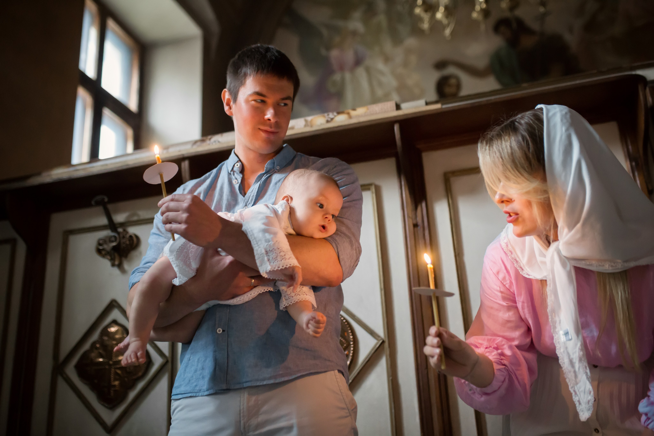 Крещение Бориса. Фотограф на Крещение, семейный фотограф в Москве