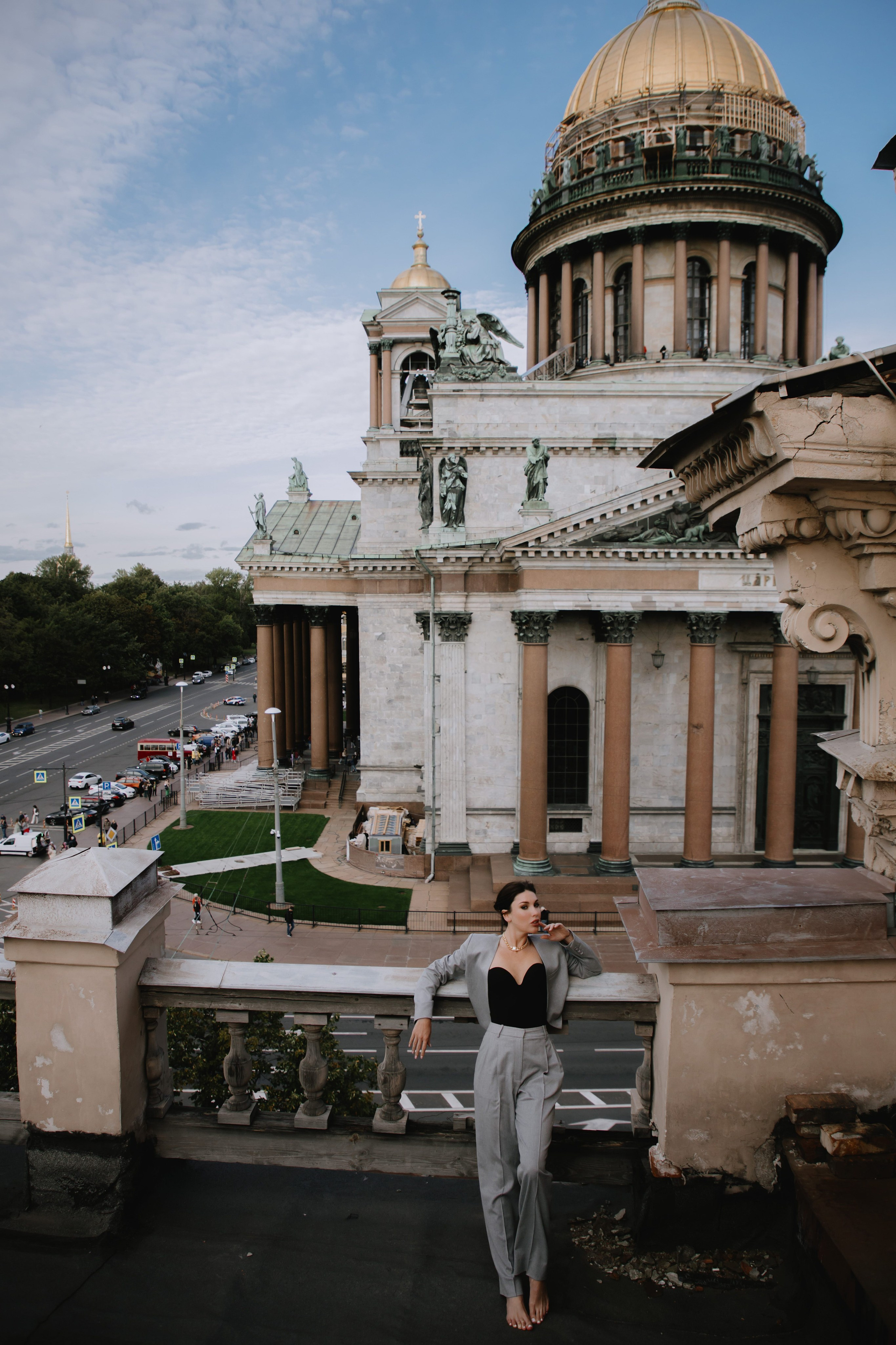 Вероника (съемка на крыше). Фотограф в Москве и Санкт-Петербурге Дарина
