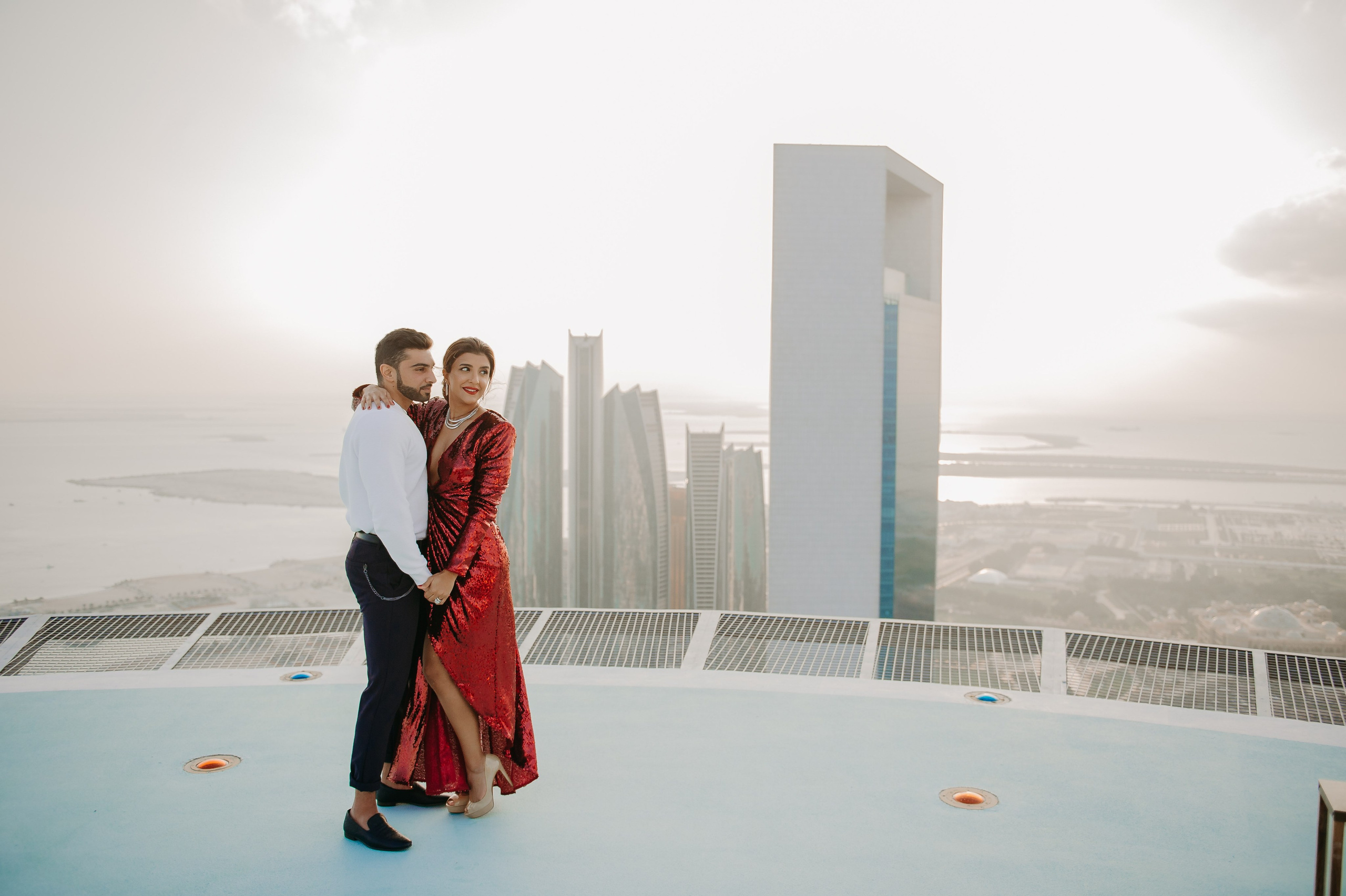 Love Story на высоте (Абу Даби). Фотограф в Москве и Санкт-Петербурге Дарина