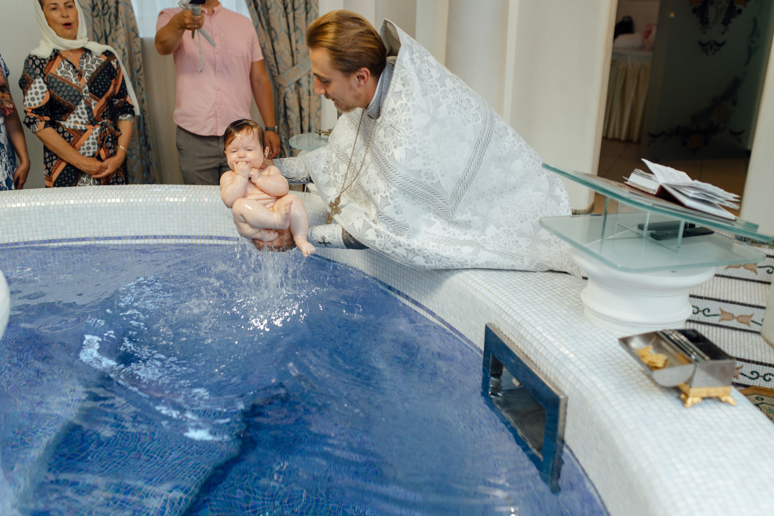 Крещение Аделины, храм Святой Троицы, июль 2024