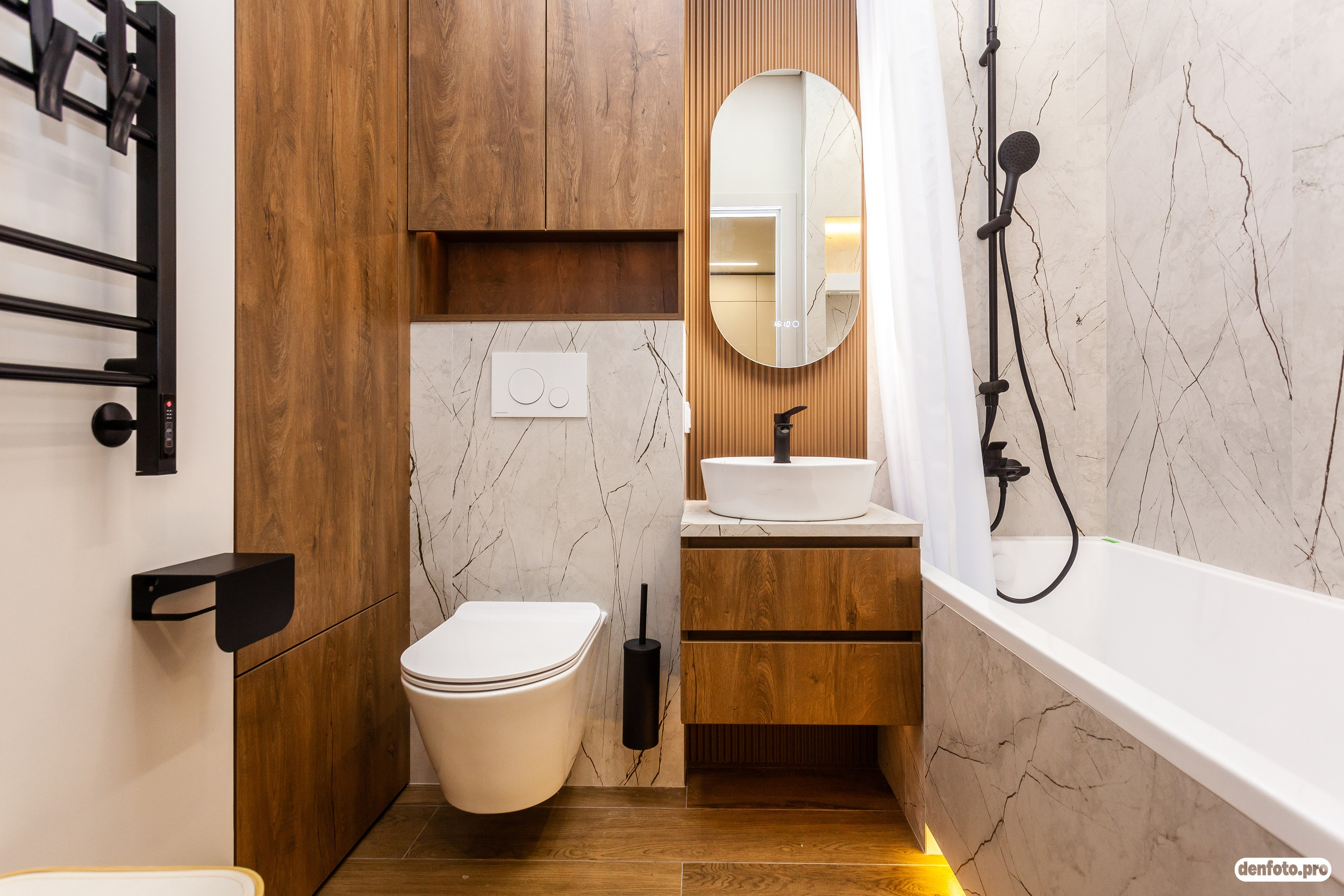 Современная 1 комнатная квартира. Фотограф Денис Денисов