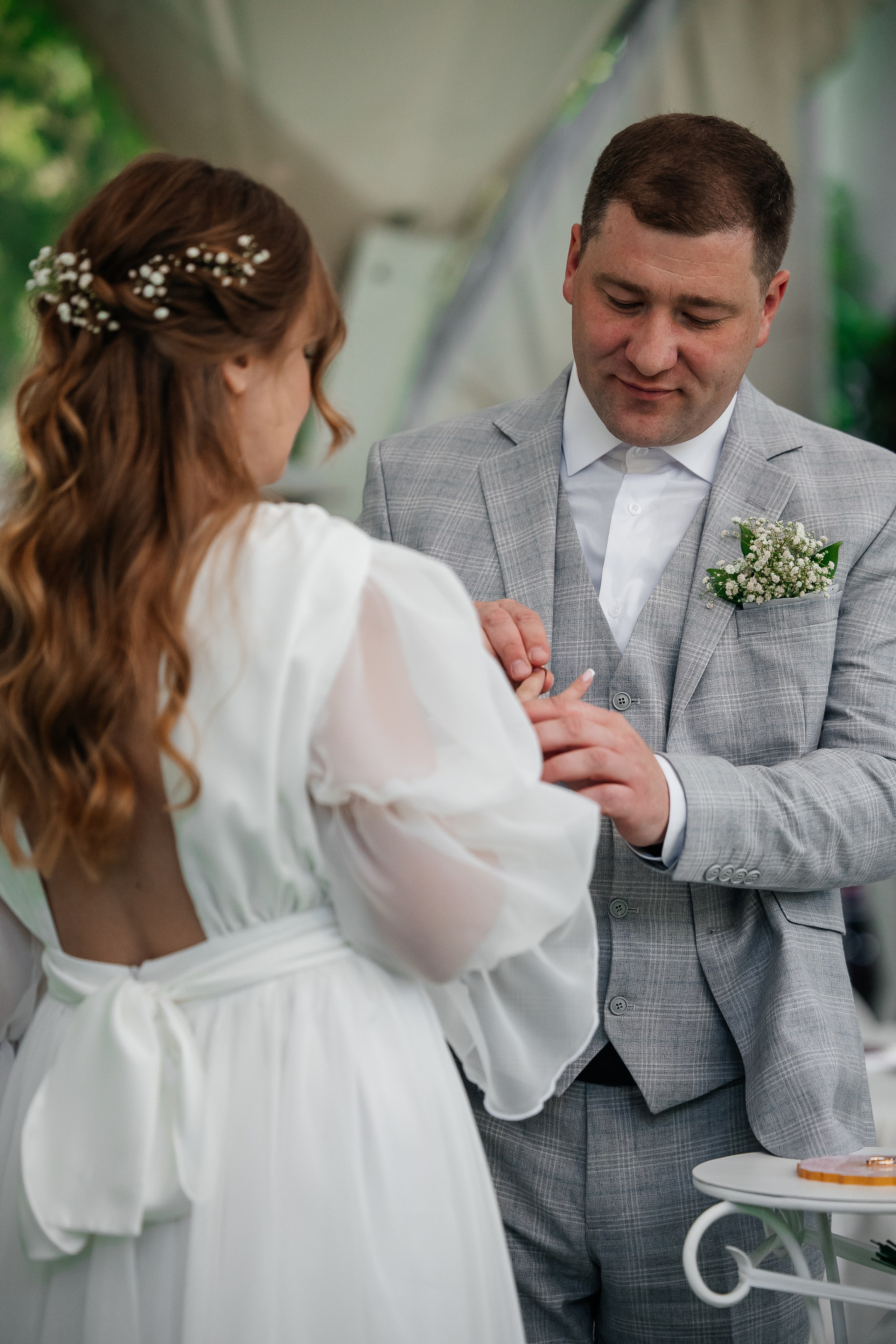 Регистрация на территории гостиницы «Даниловская». Свадебный и семейный фотограф в Москве Красинская Мария