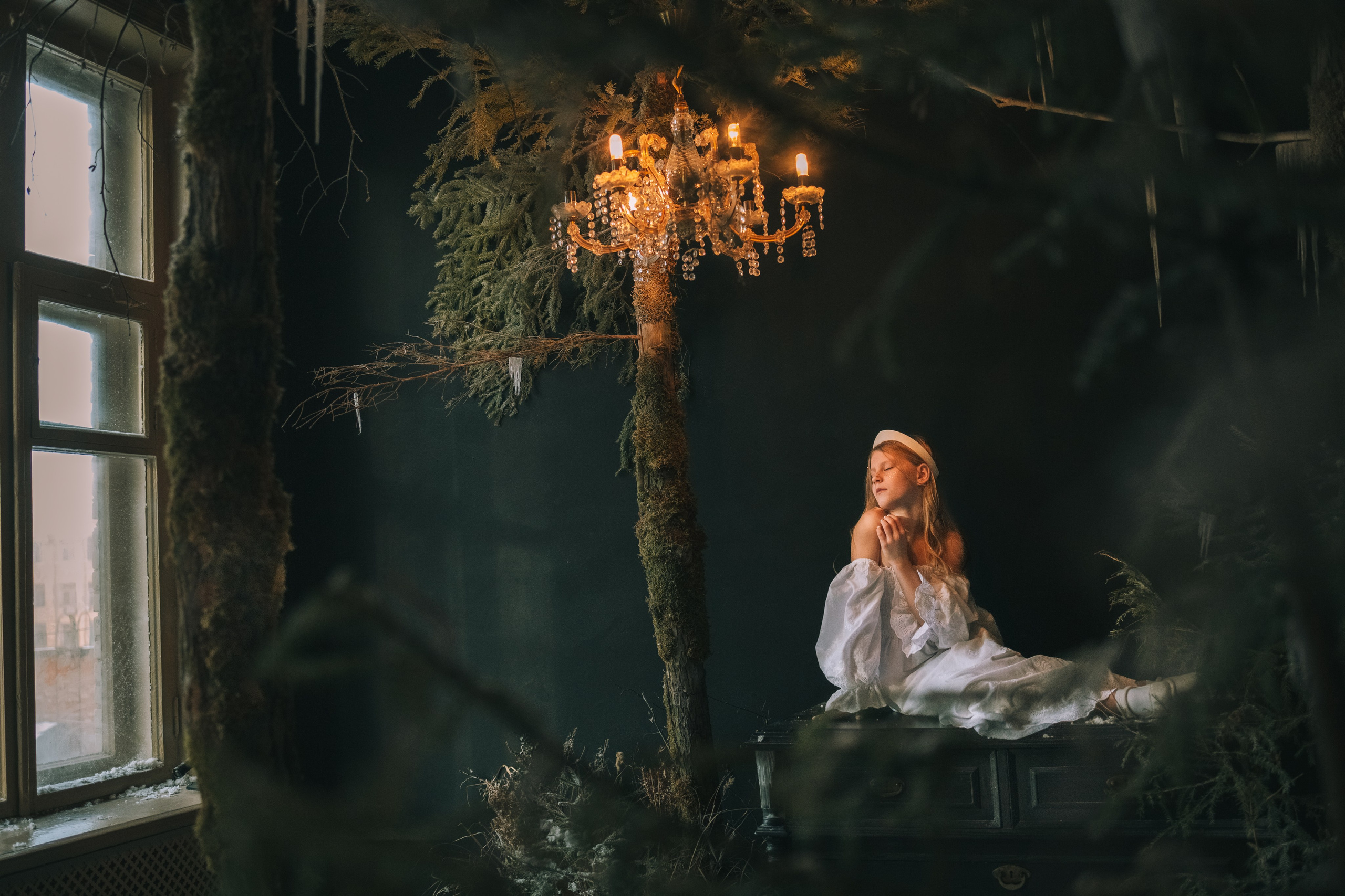 Волшебный зимний лес. Семейный и детский фотограф в Москве Анна Чертополох