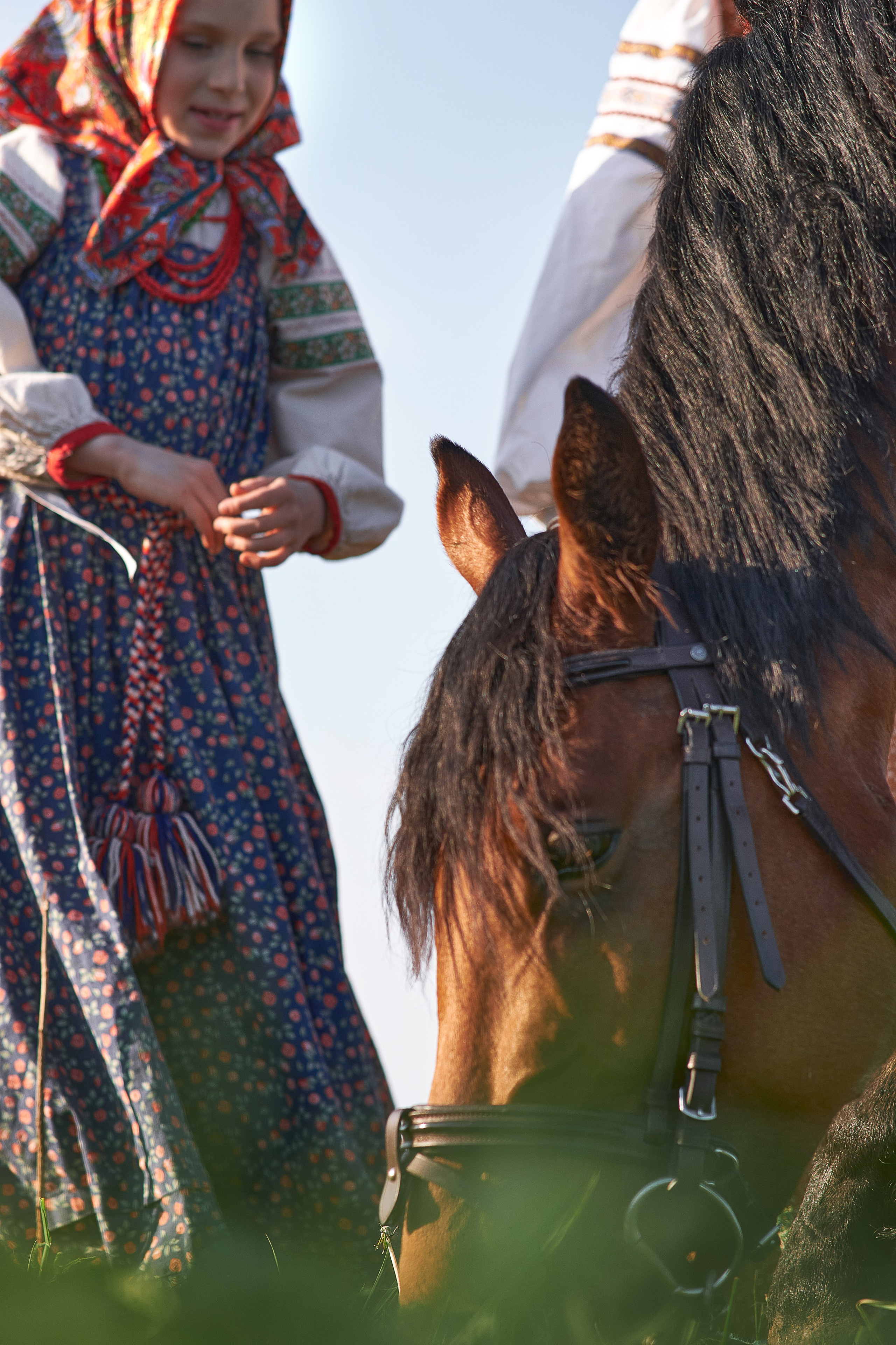 Фотосессия с лошадью в костюмах. Семейный и женский фотограф в Новомосковске и Узловой Михеева Татьяна