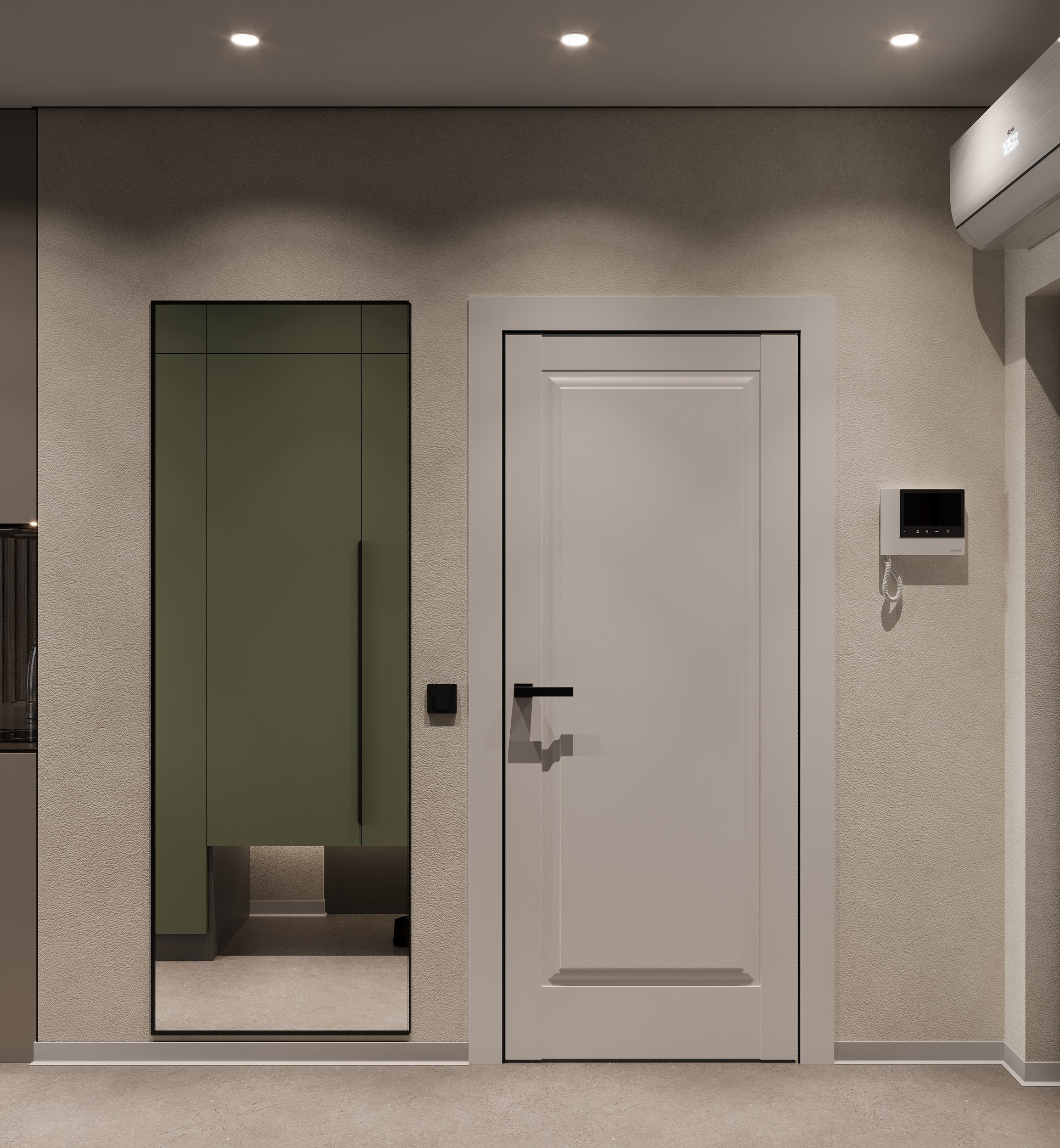 Студия 28 м². 3D визуализация