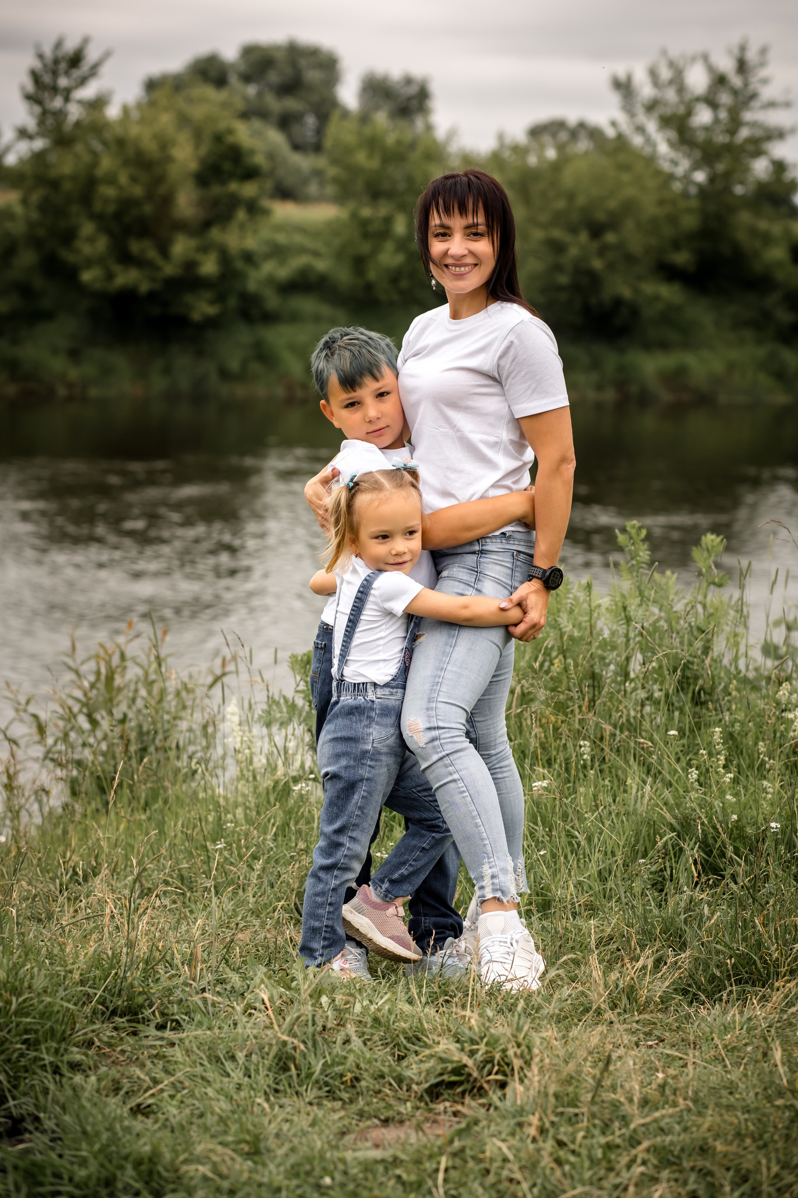 Катя с детками