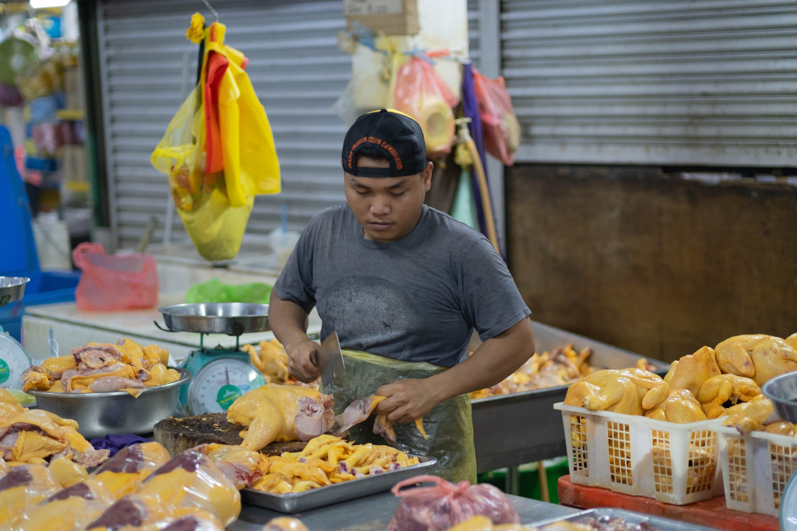 О. Борнео, г. Сандакан. Порт и рынок. Фотографии из путешествий