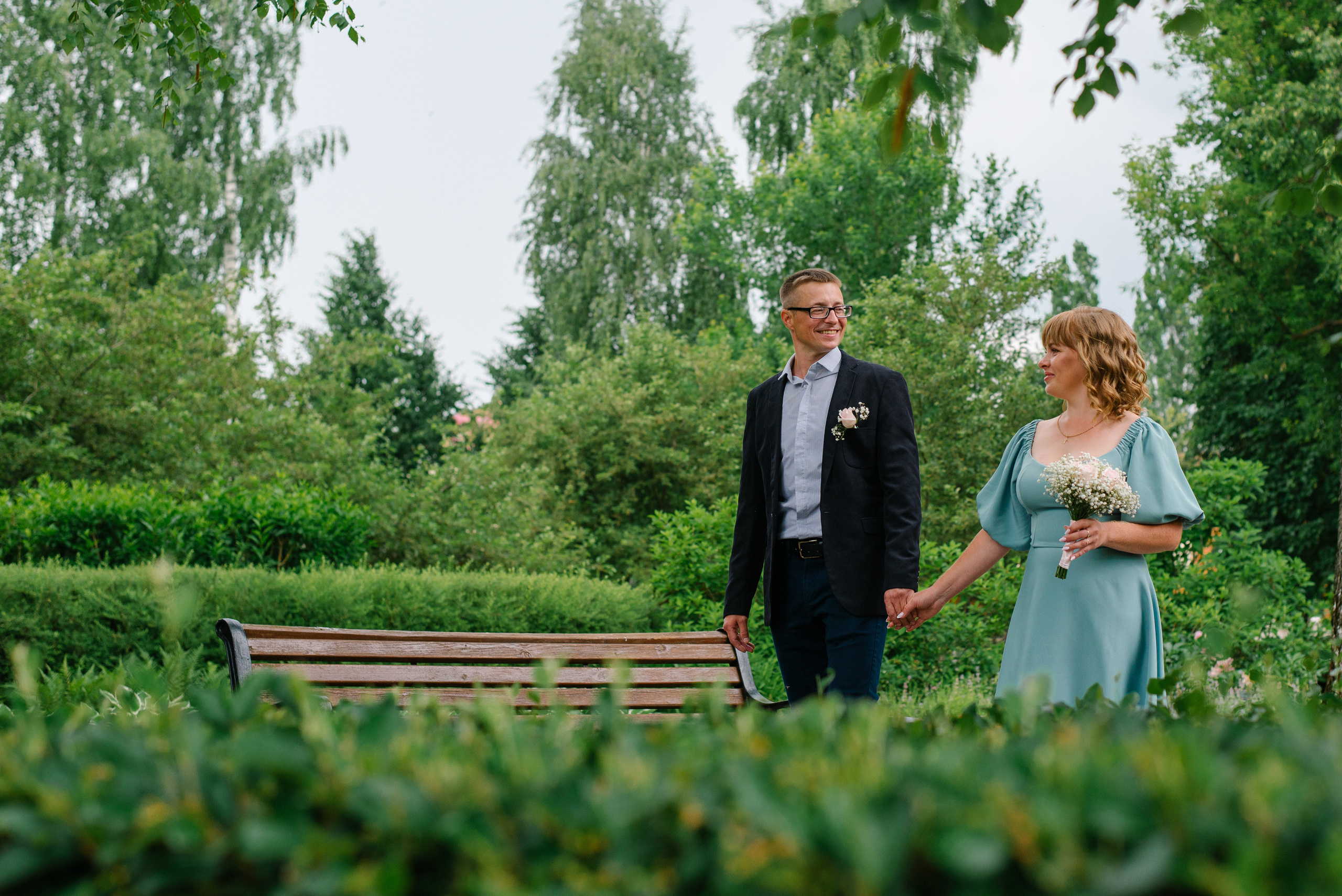 Свадебная прогулка Игоря и Татьяны. Свадебный фотограф — фотограф на свадьбу в Воронеже — Свадебное фото