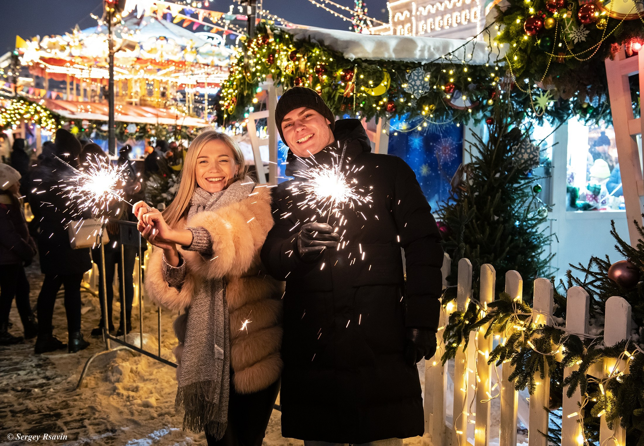 Новогодняя прогулка. Фотограф в Москве Сергей Рсавин