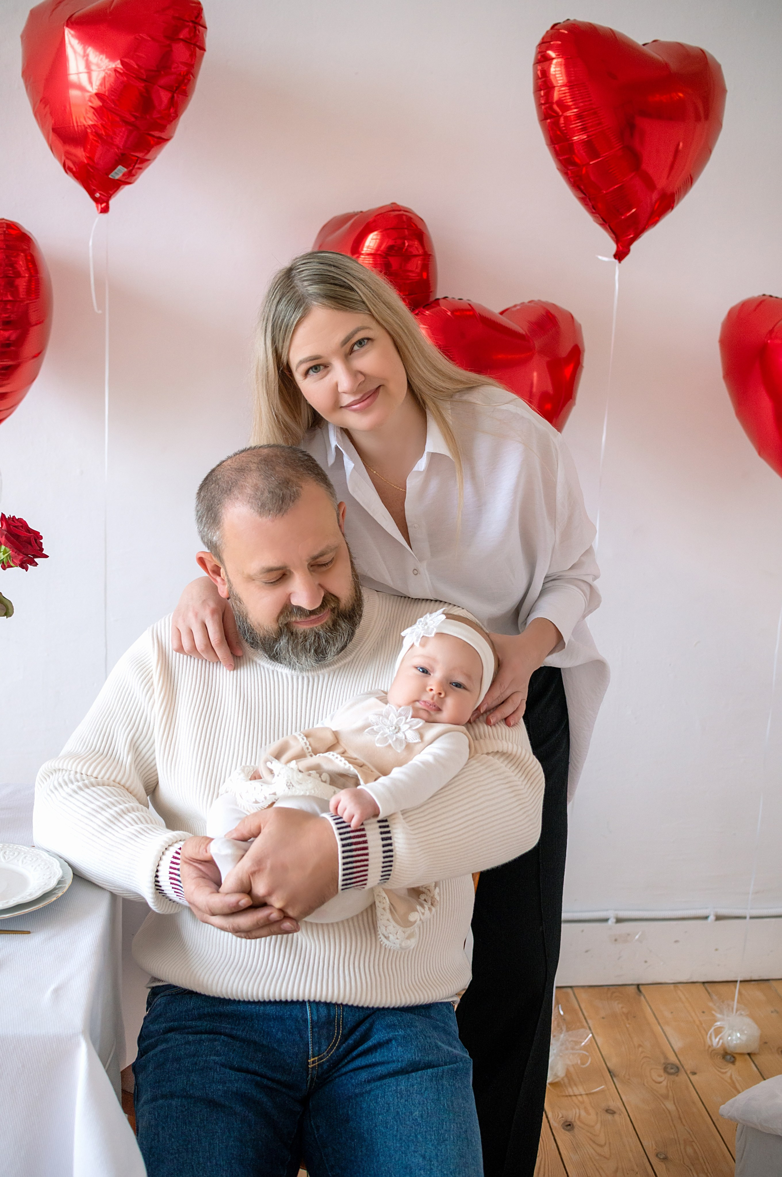 Семейная съёмка с малышом 3 месяцев Краснодар. Фотограф новорожденных Краснодар Малышенко Надежда