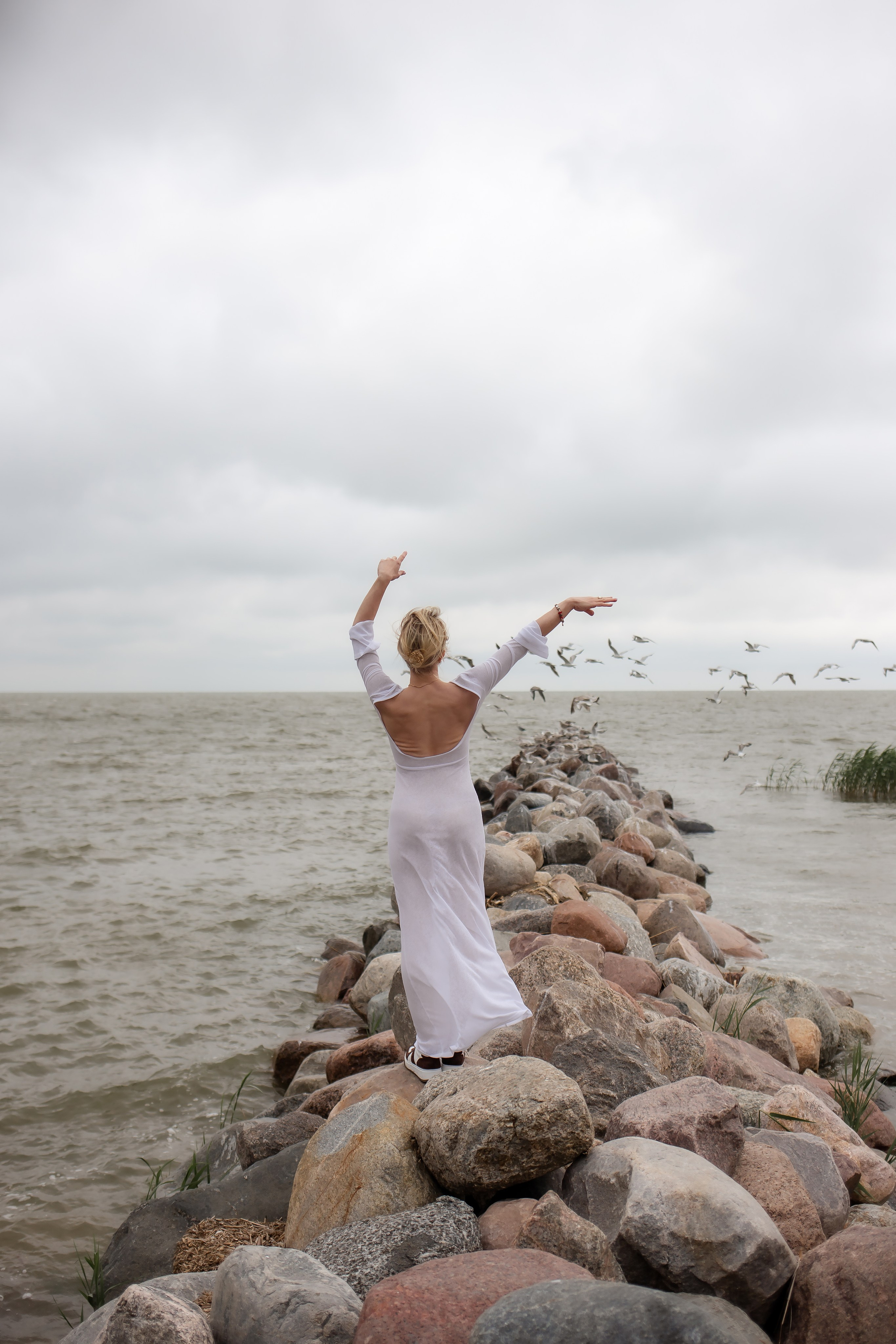 Катя. Маяк в Заливино. Фотограф в Калининграде Решетникова Алина