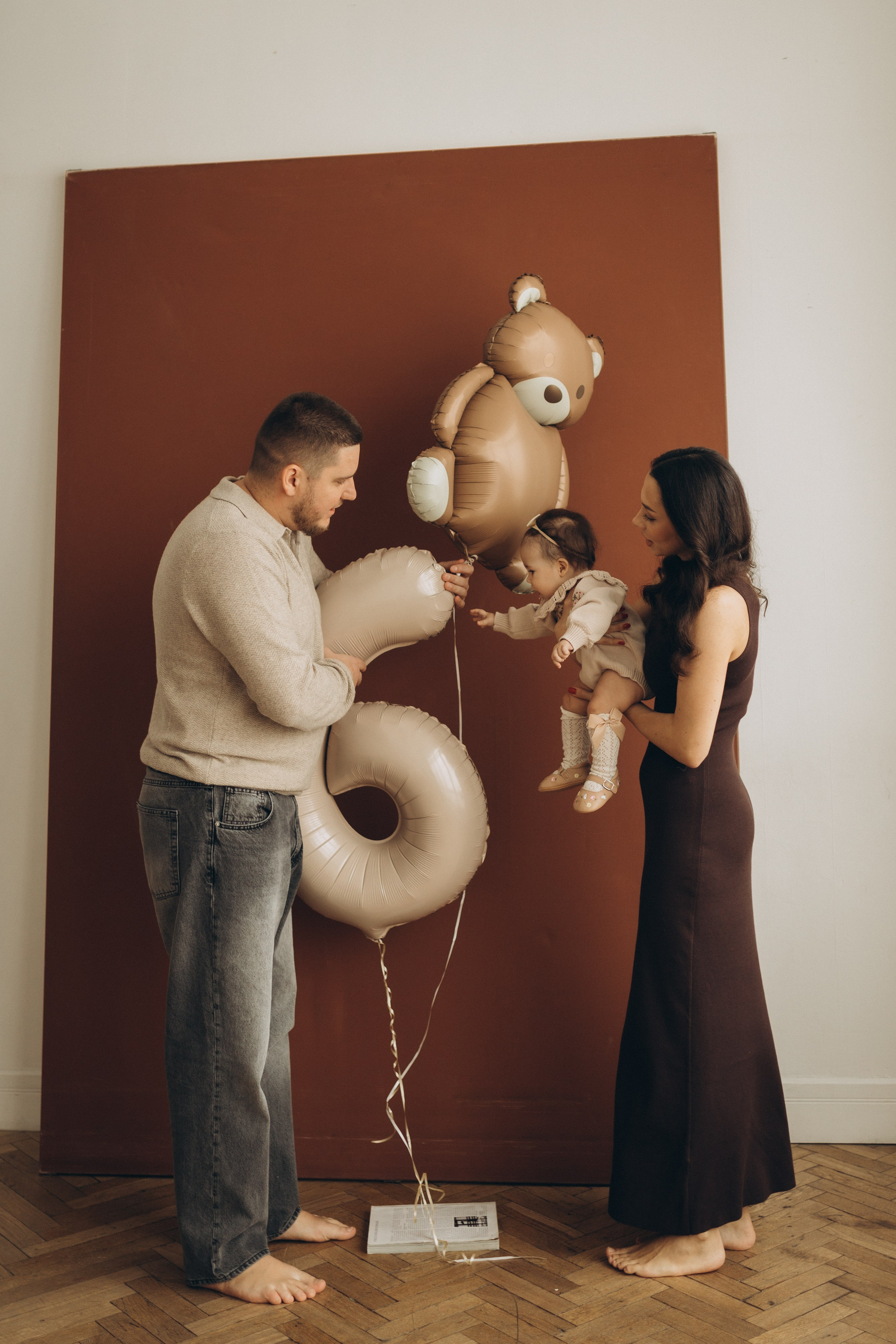 Арина с мамой и папой. Семейный фотограф Мария Маркова Москва и Одинцово