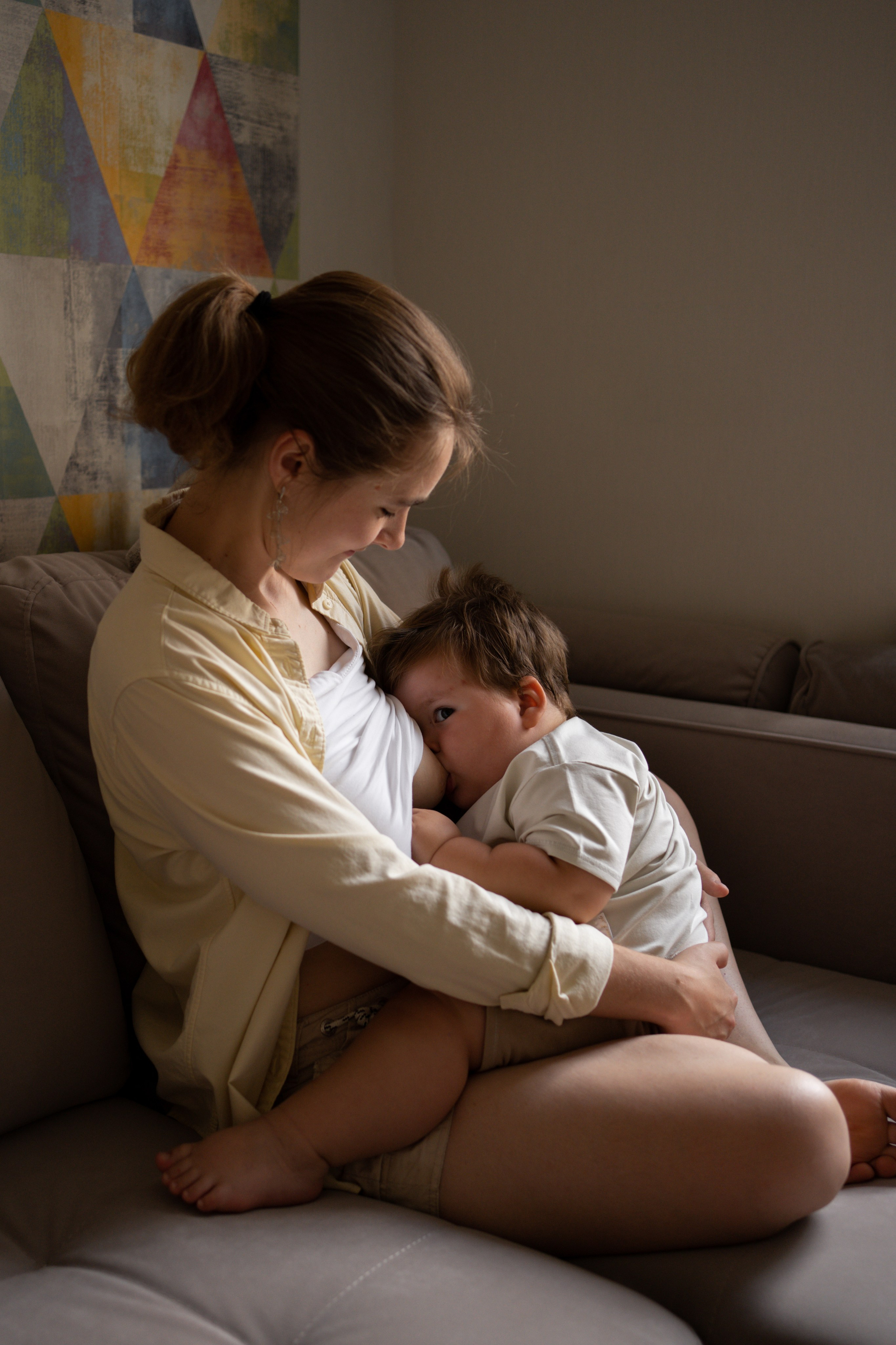 Алина и Дима. Фотограф грудного вскармливания в Москве Екатерина