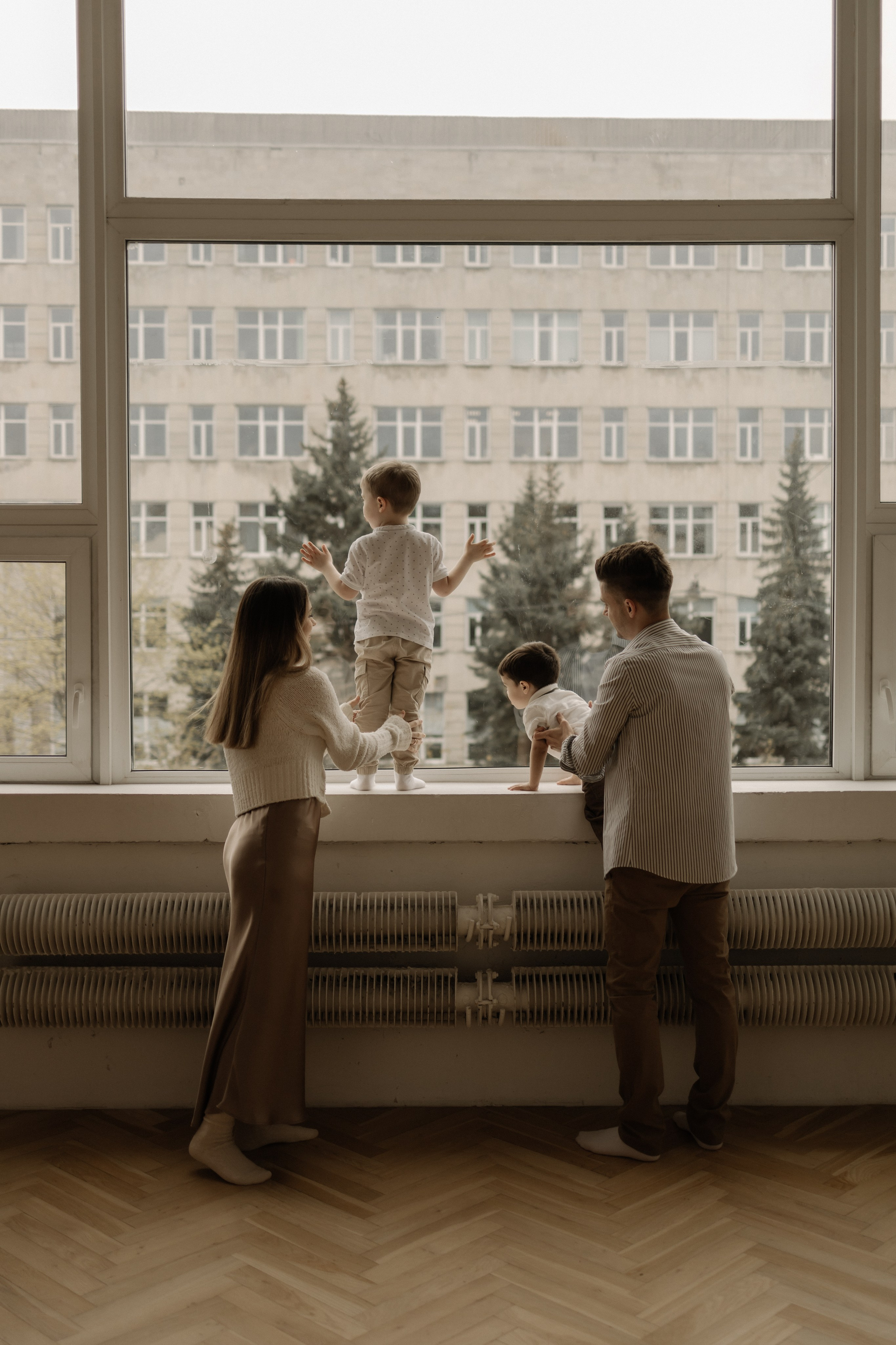 Инна, Иван и малыши Егор и Саша. Семейный, домашний, ньюборн фотограф Москва Цветкова Елизавета